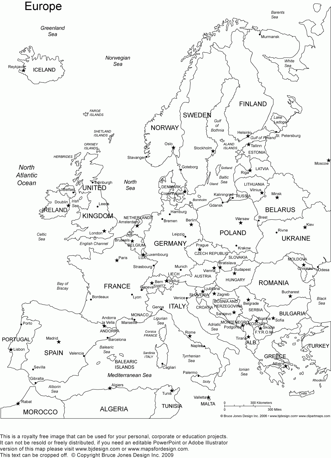 Europe Map Countries Coloring Page Sketch Coloring Page