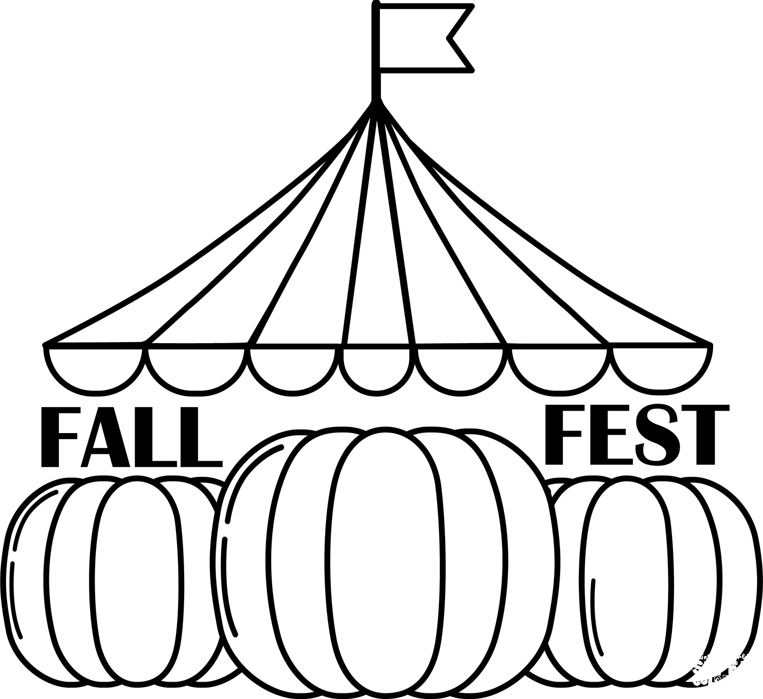 Fall Festival Coloring Page ColouringPages