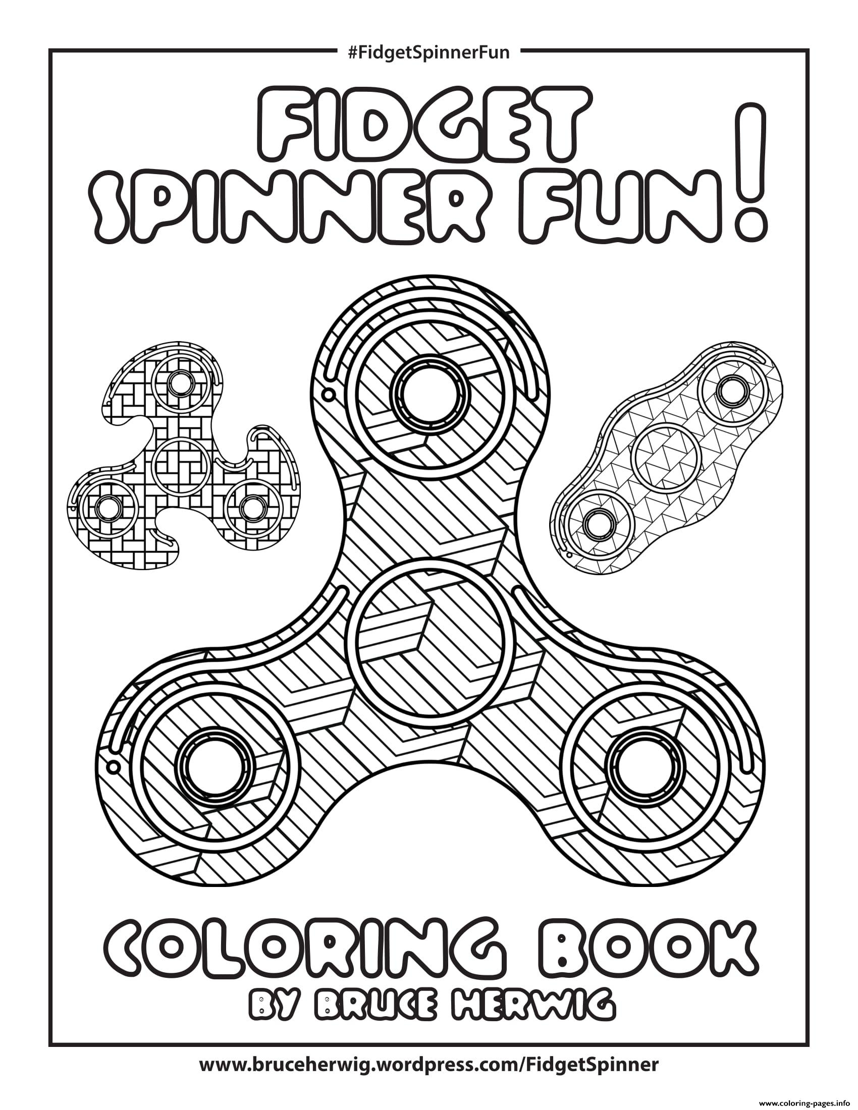 Fidget Spinner Fun Mandala Coloring Page Printable