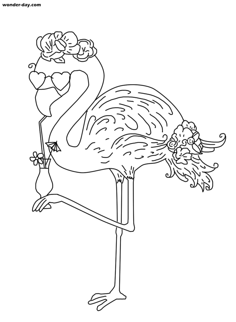 Flamingo Coloring Pages 100 Printable Coloring Pages