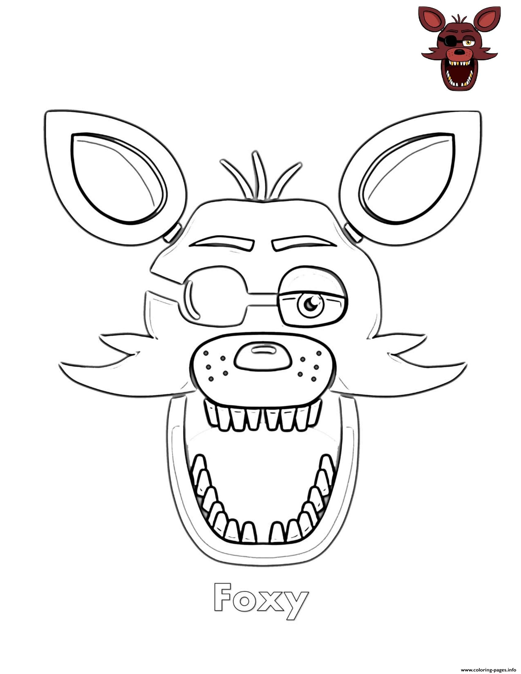 Fnaf Coloring Pages Printable