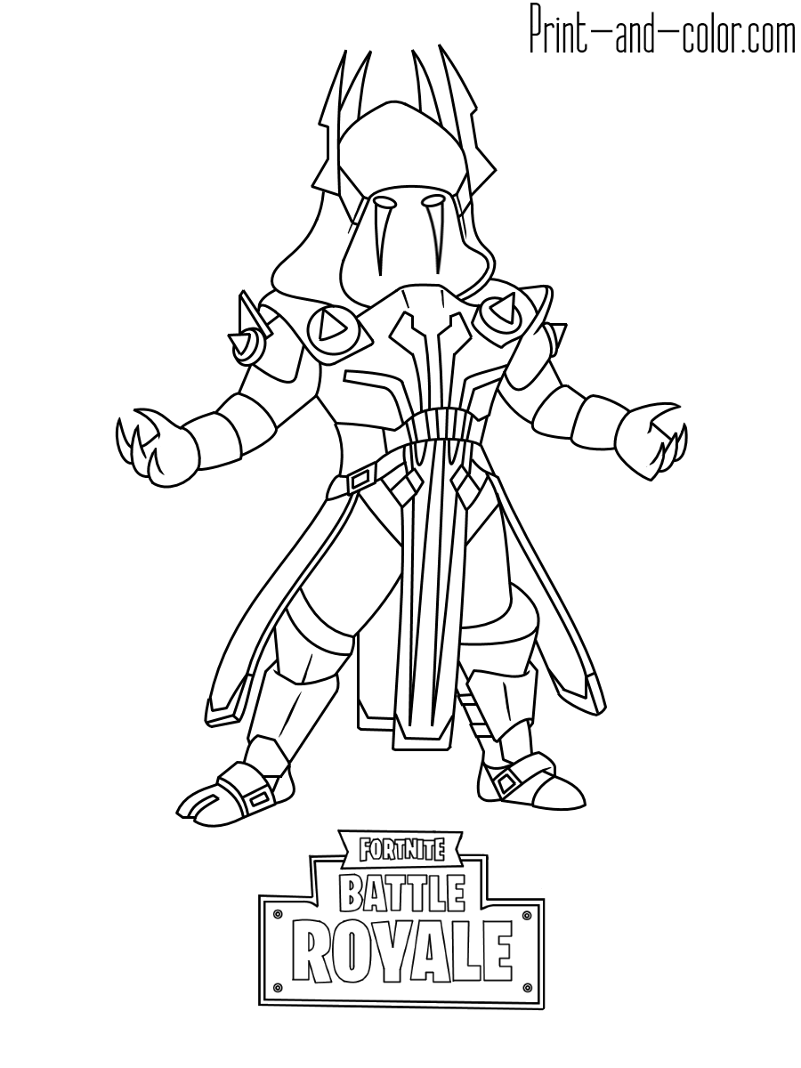 Fortnite Printable Coloring Pages