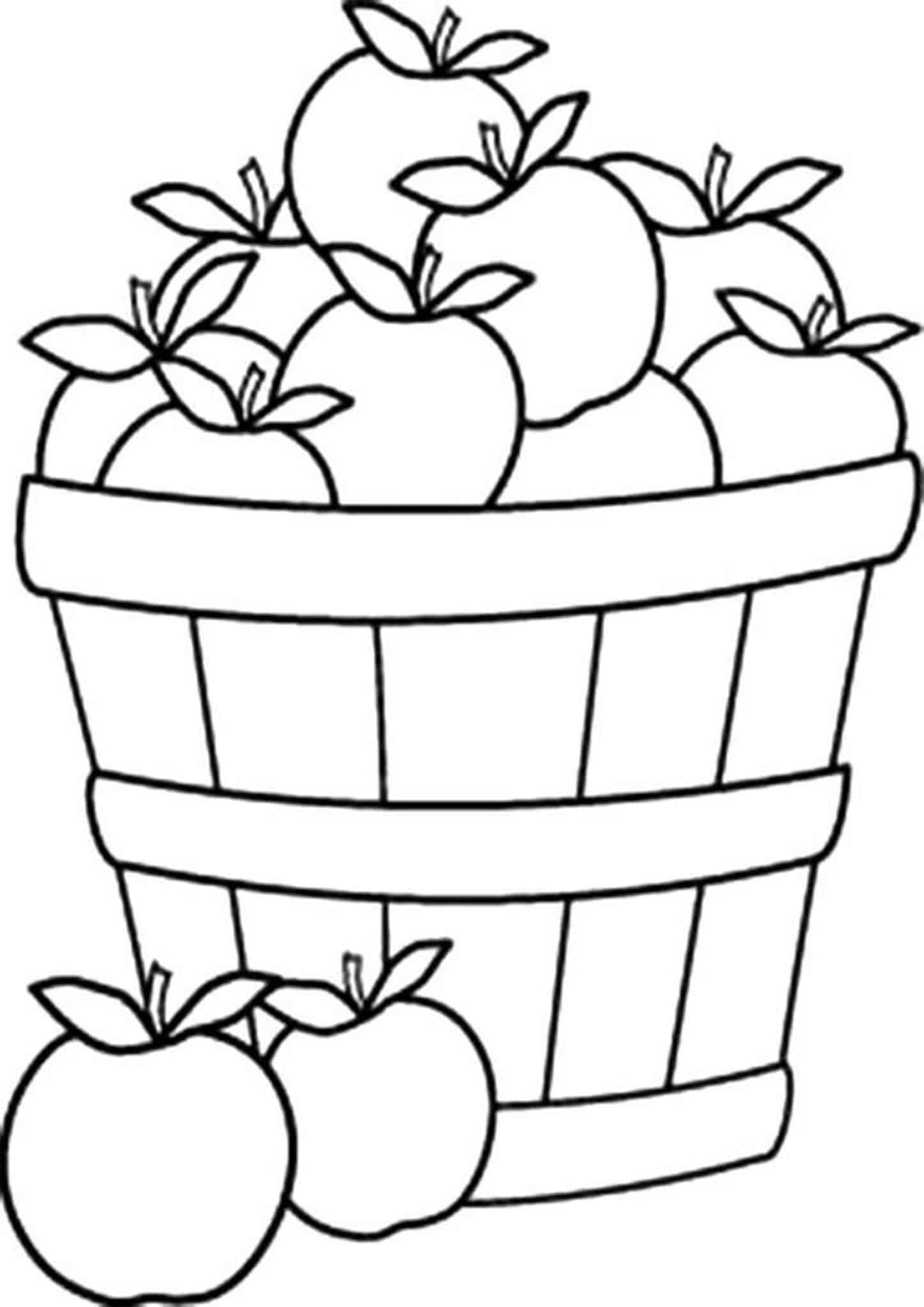 Free Apples Coloring Pages