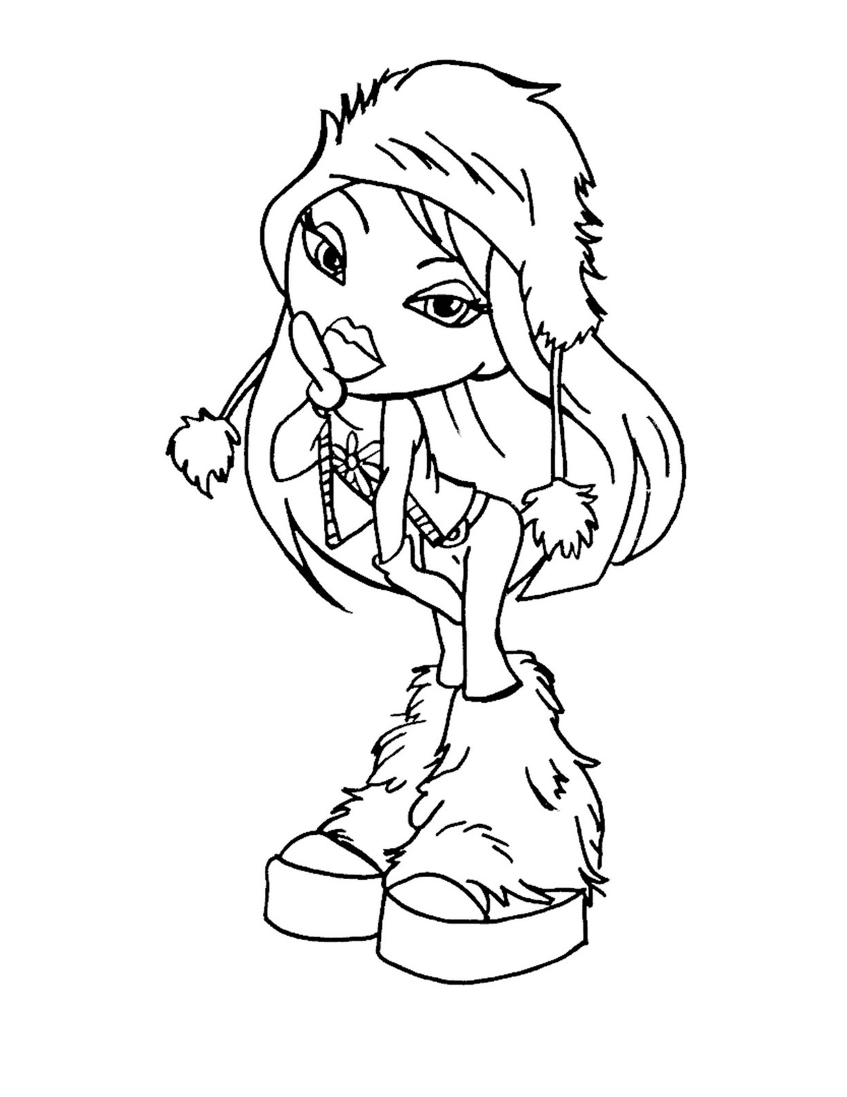 Free Bratz Coloring Pages ColoringMe