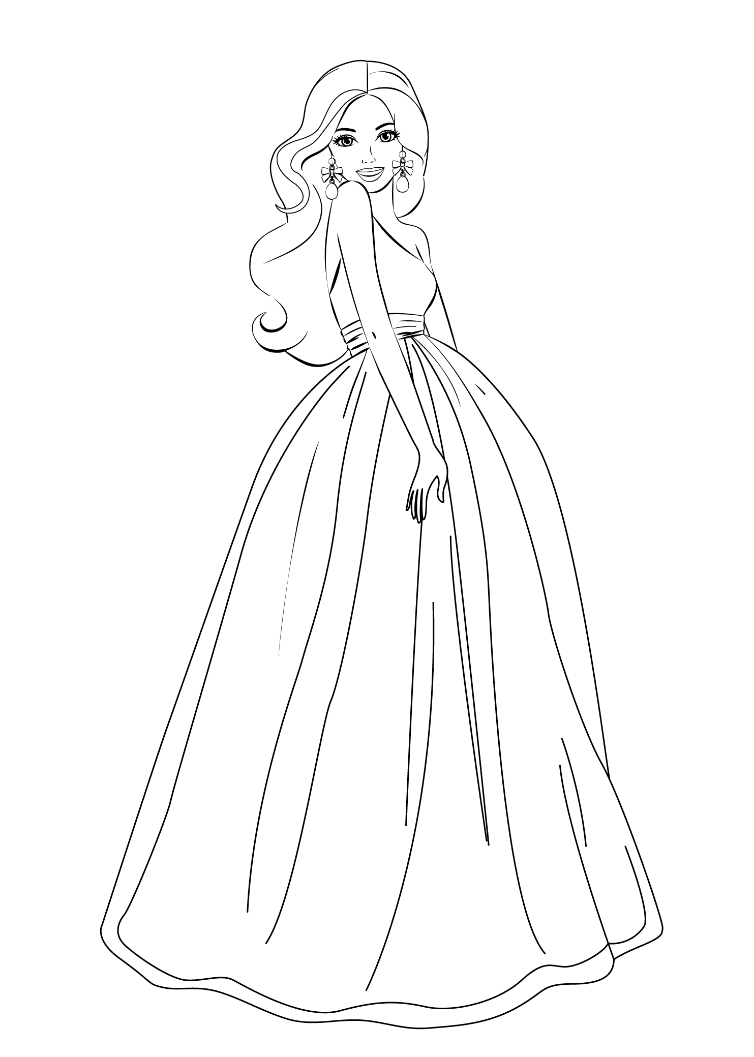 Free Coloring Barbie Pages Printable