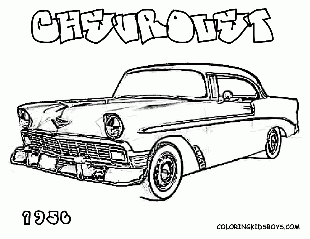 1950's Printable Coloring Pages