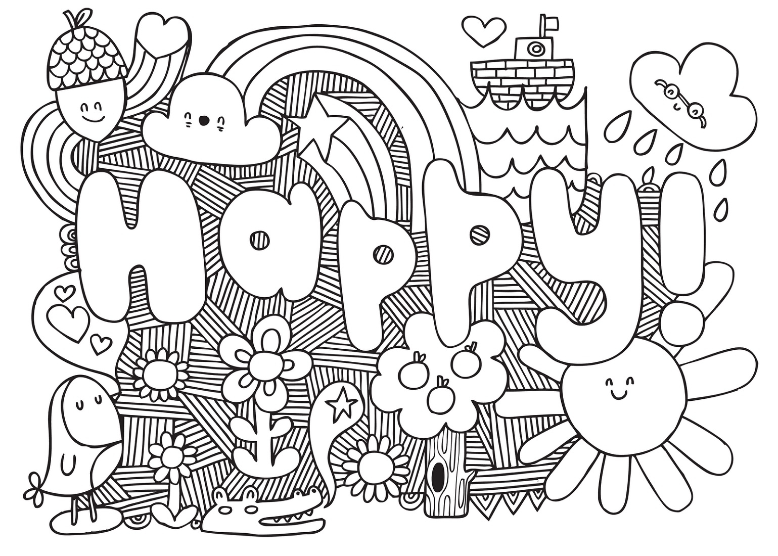 Teen Color Pages Free Printable
