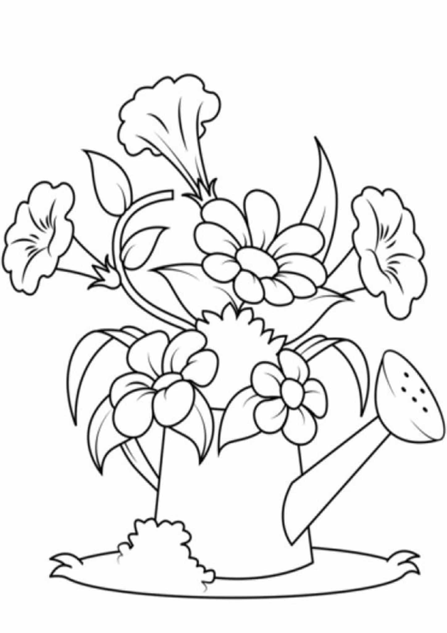 Free Easy To Print Flower Coloring Pages Tulamama
