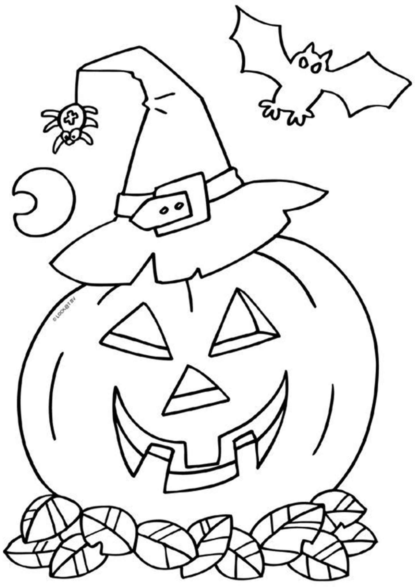 Printable Color Halloween Pages