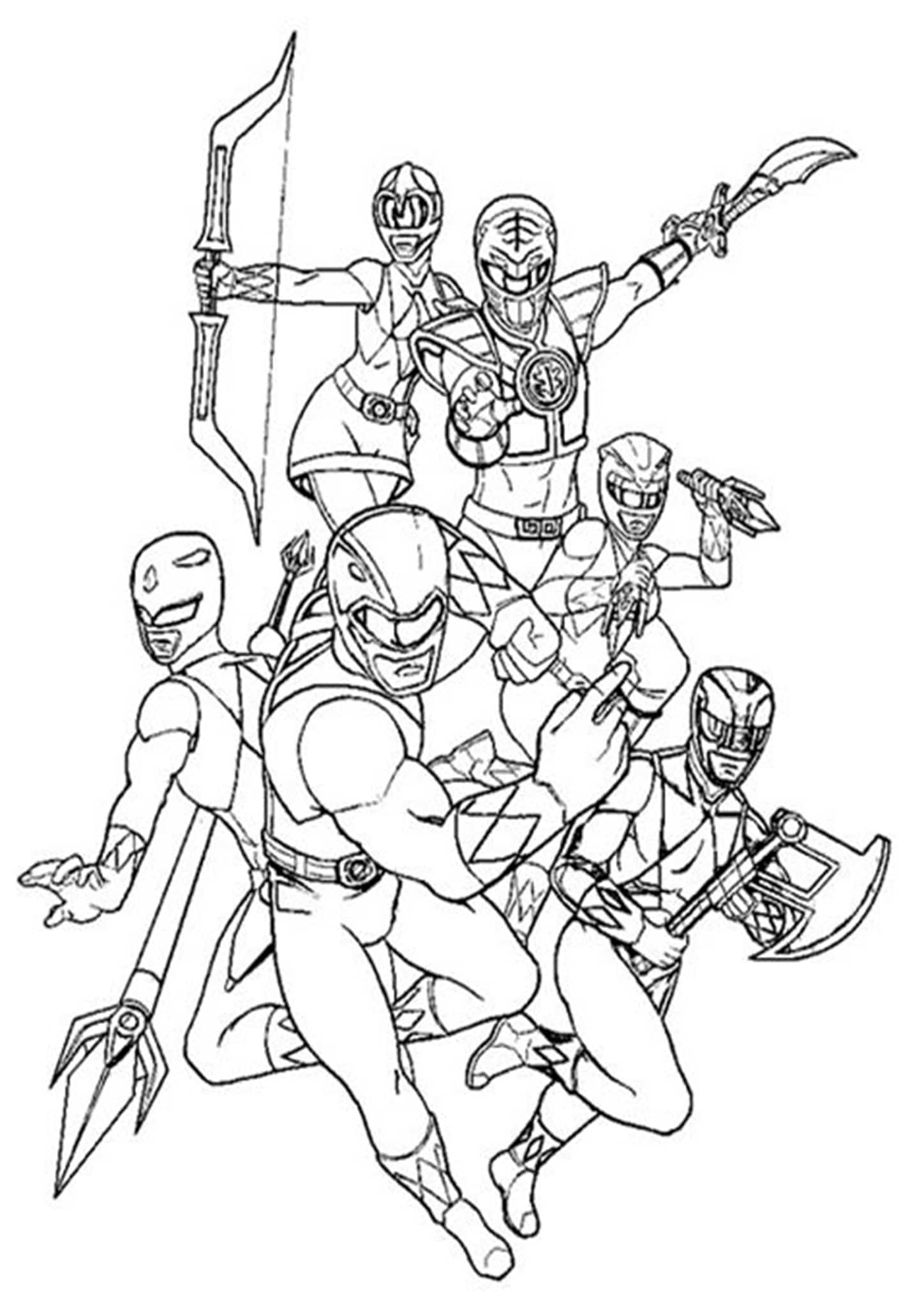 Free Easy To Print Power Rangers Coloring Pages Tulamama