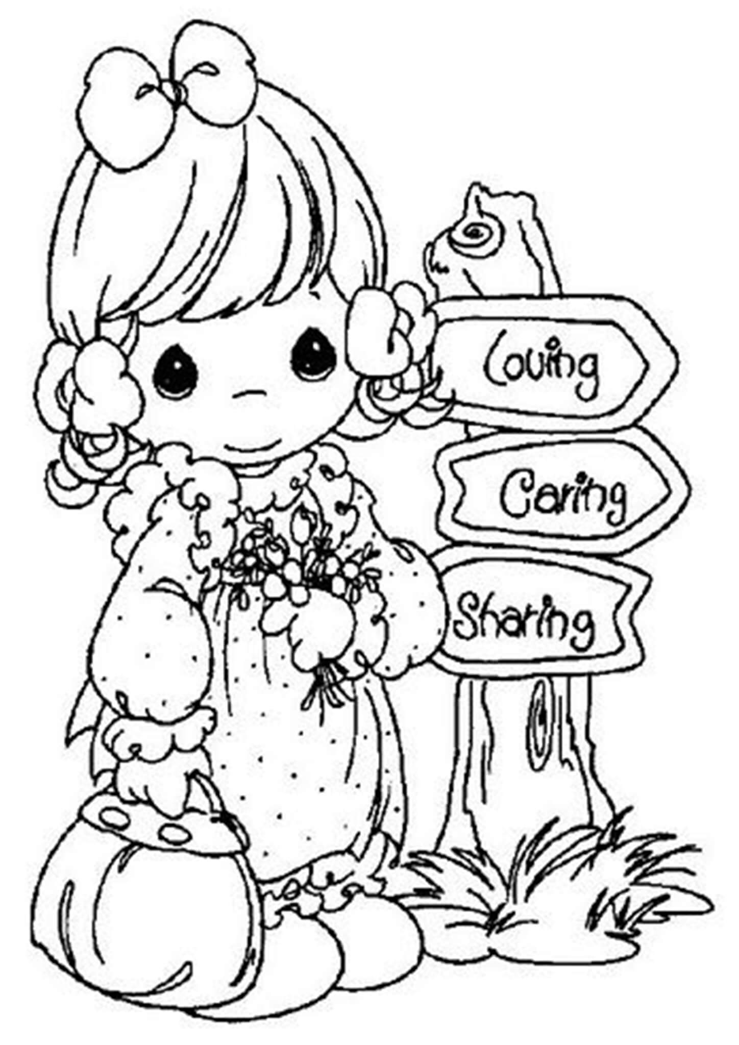 Free Easy To Print Precious Moments Coloring Pages Tulamama