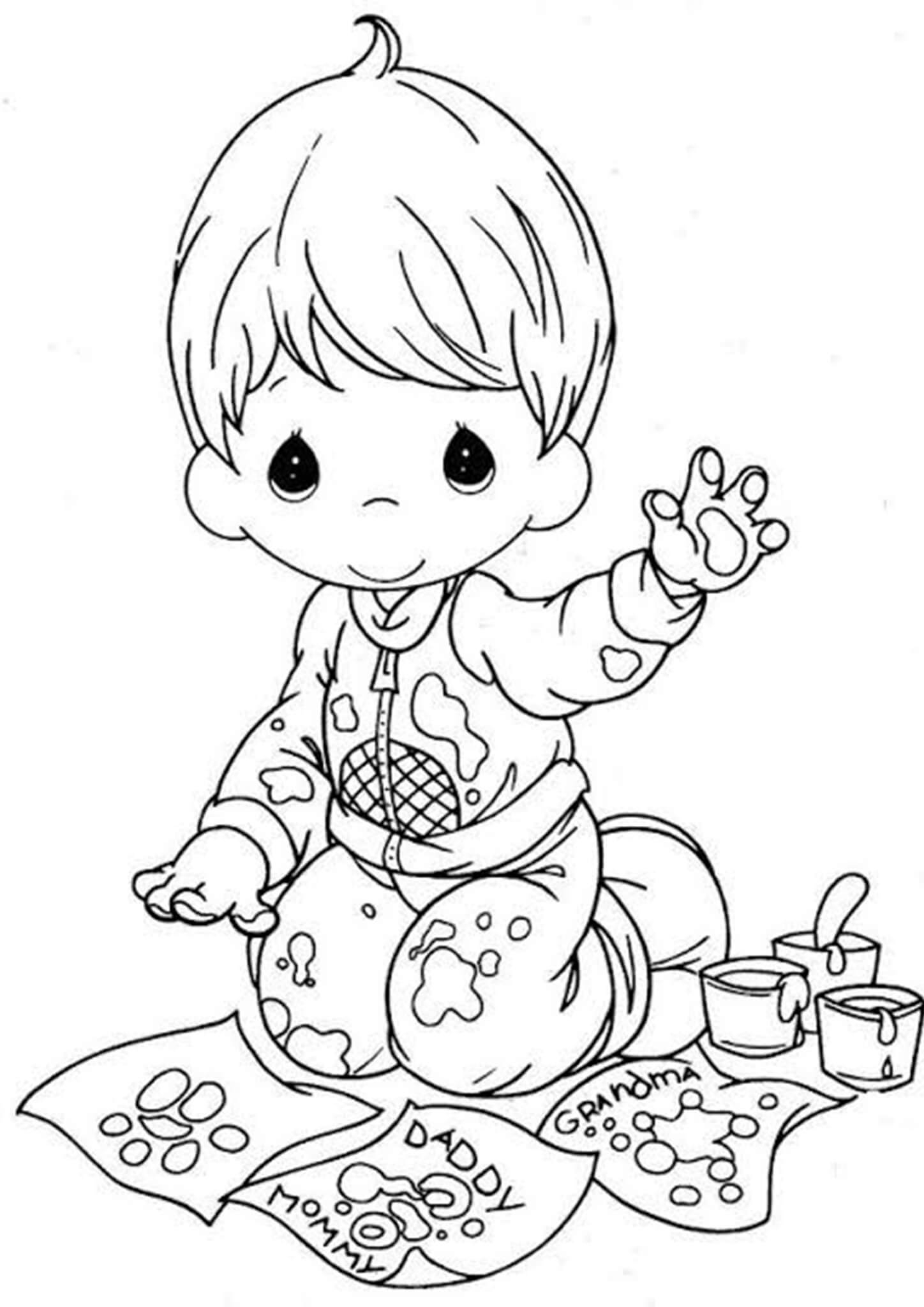 Free Easy To Print Precious Moments Coloring Pages Tulamama