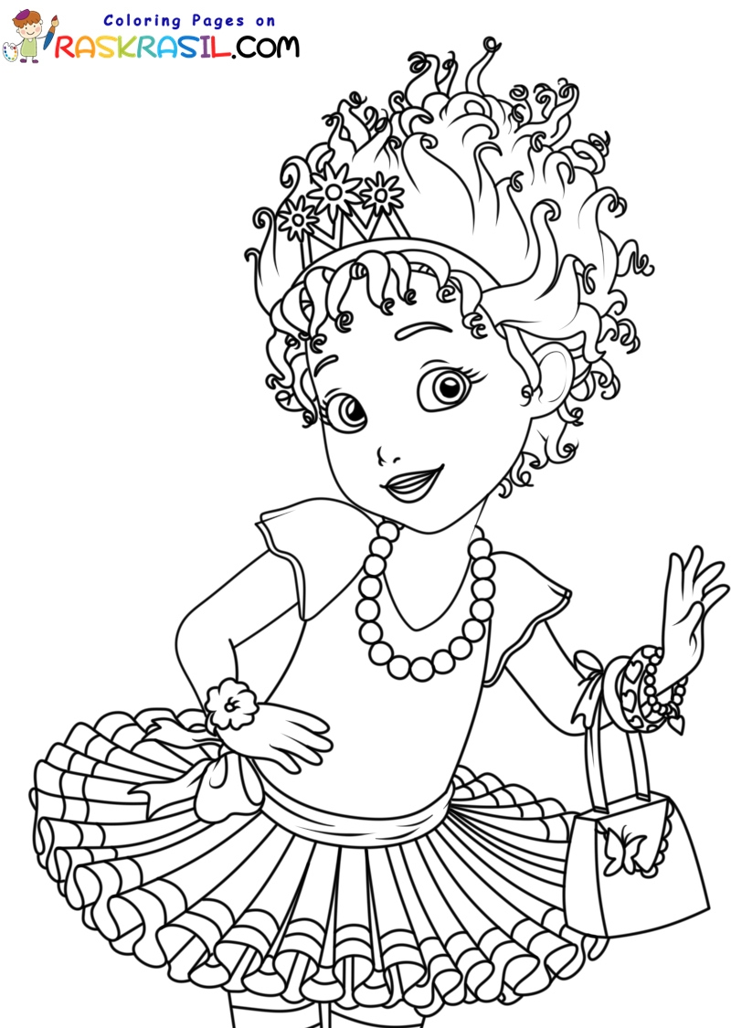 Free Fancy Nancy Coloring Pages