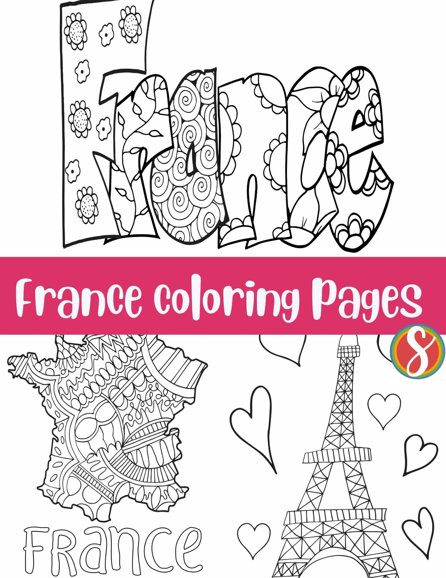 French Coloring Pages Printable