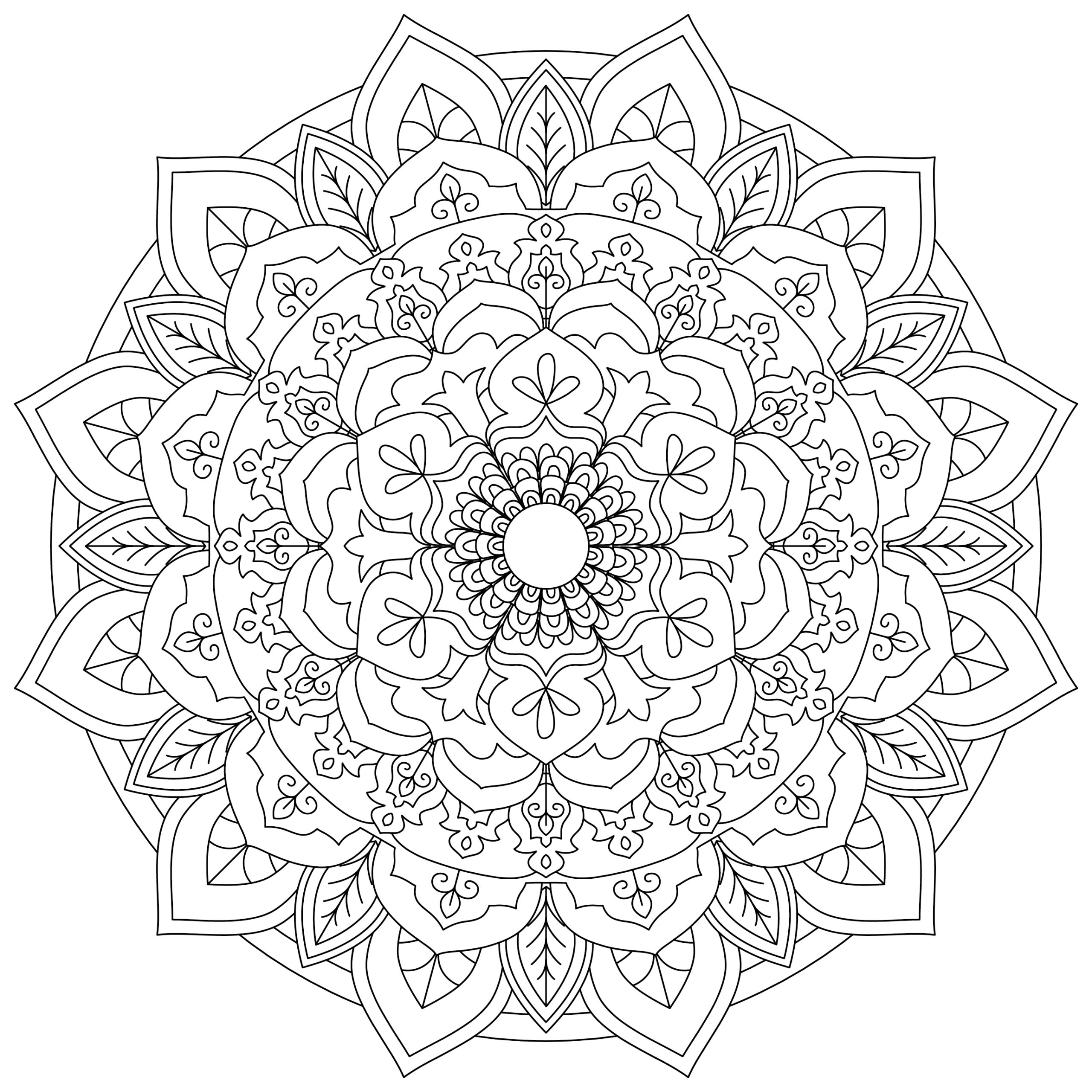 Free Mandalas To Colour In Printable Printable Templates