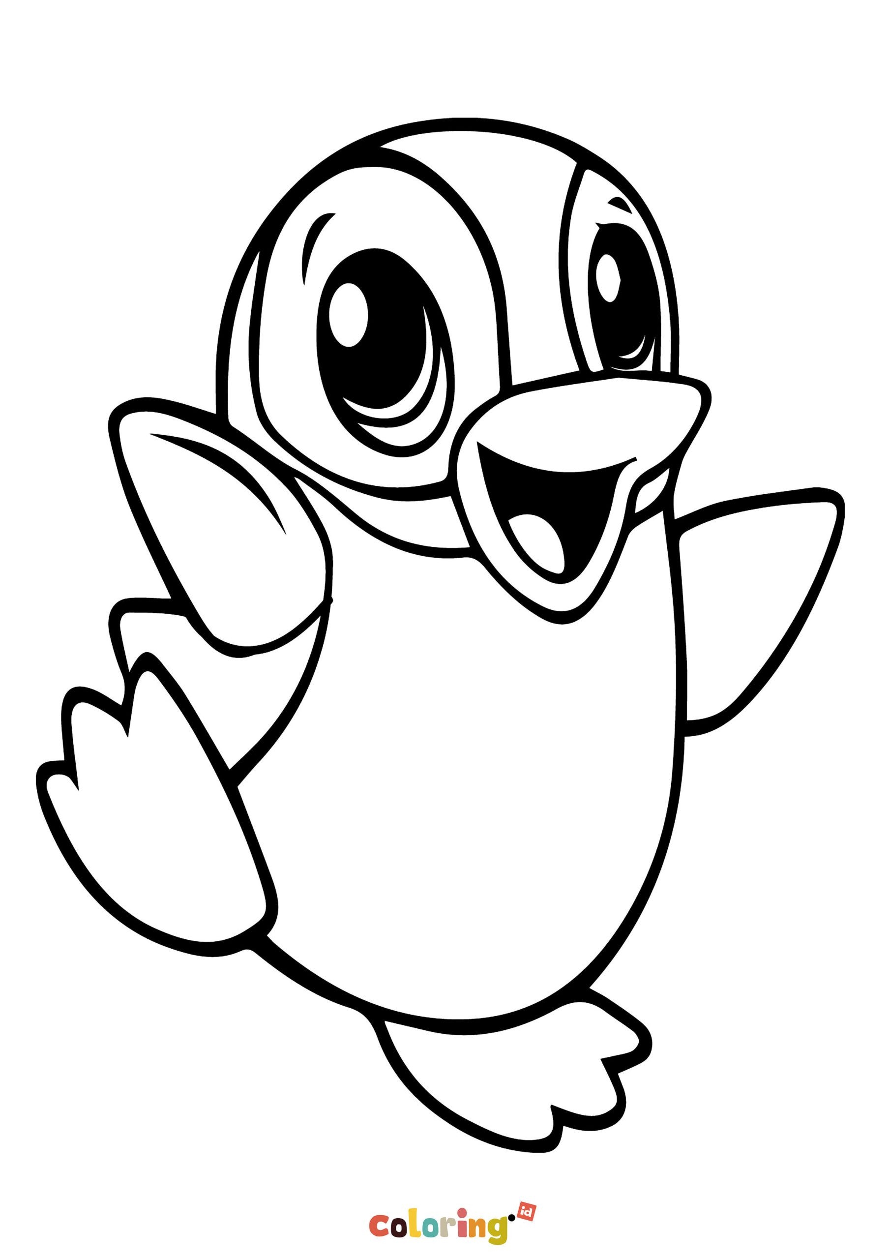 Free Printable Penguin Color Page