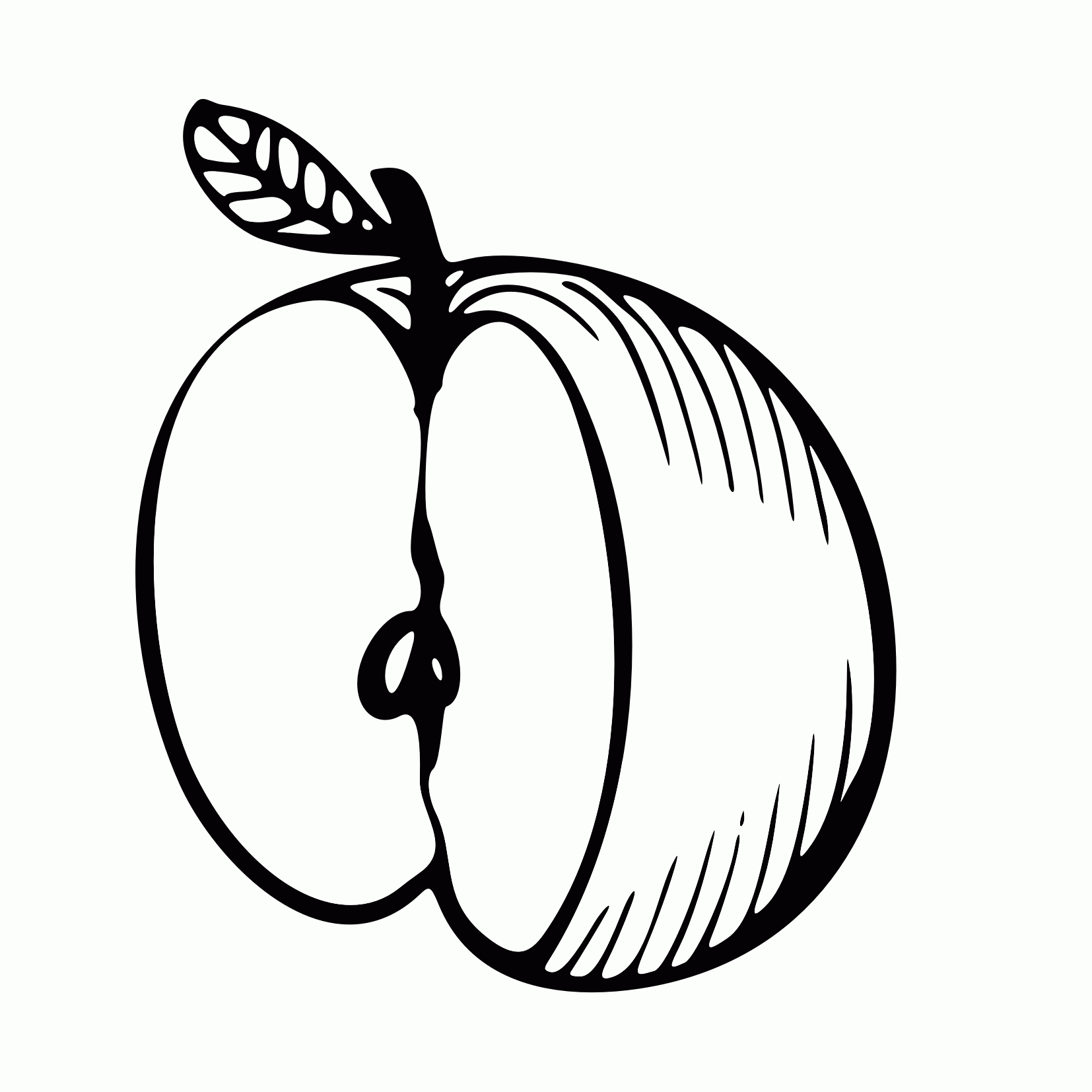 Apple Printable Coloring Pages