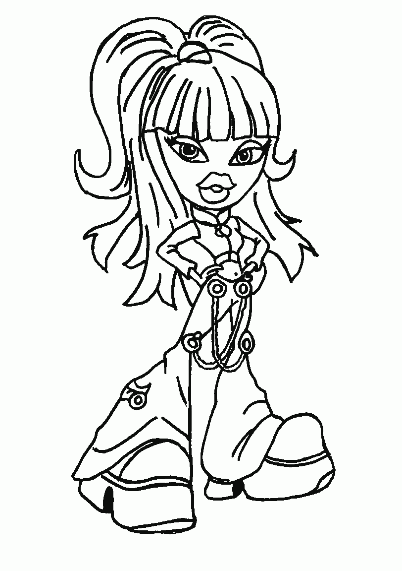 Free Printable Bratz Coloring Pages