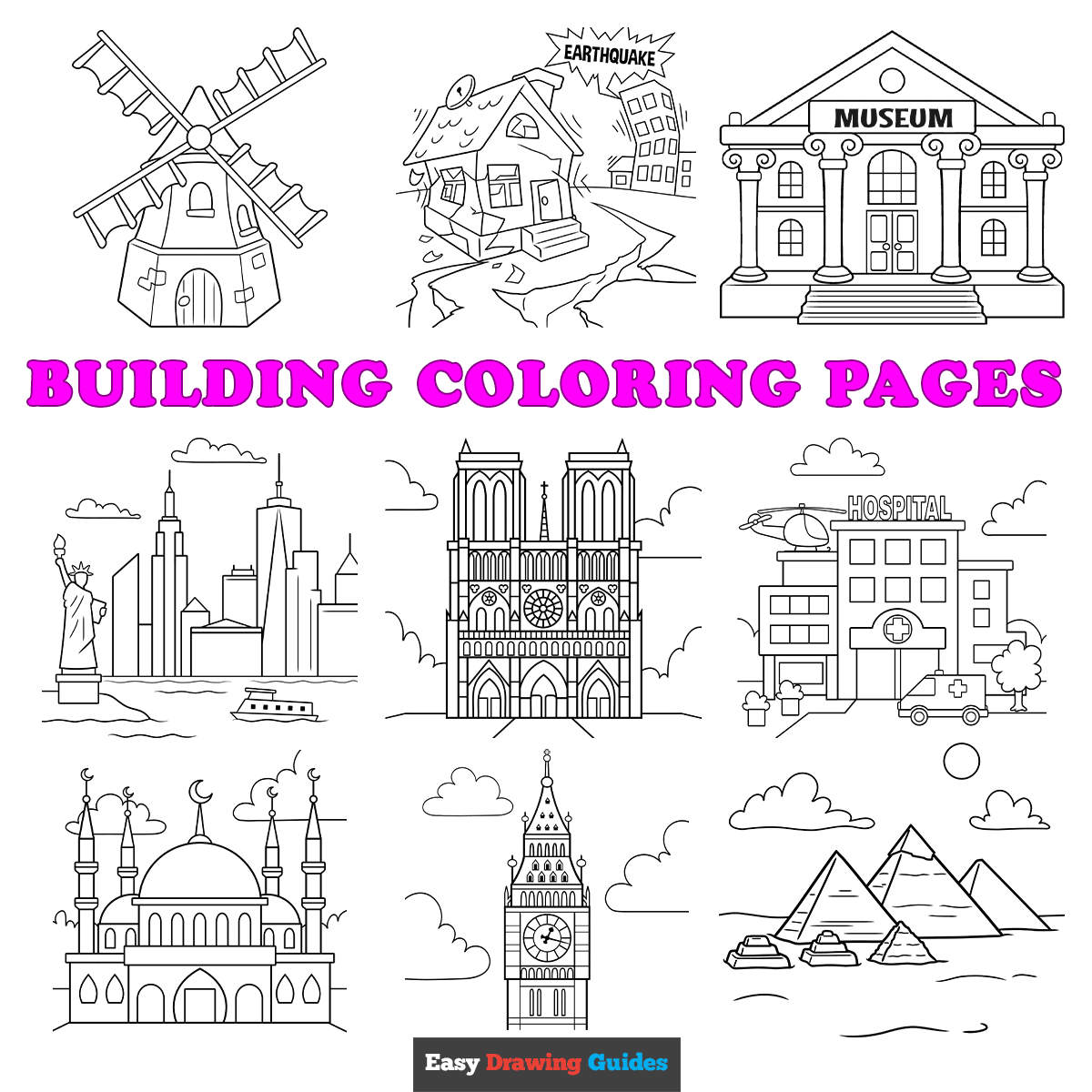 Free Printable Building Coloring Pages For Kids