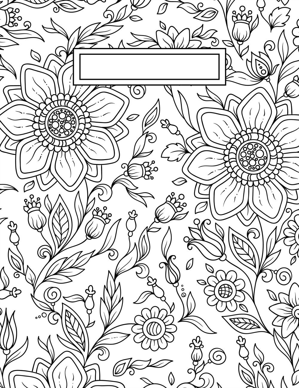 Free Printable Coloring Page Binder Cover Printable