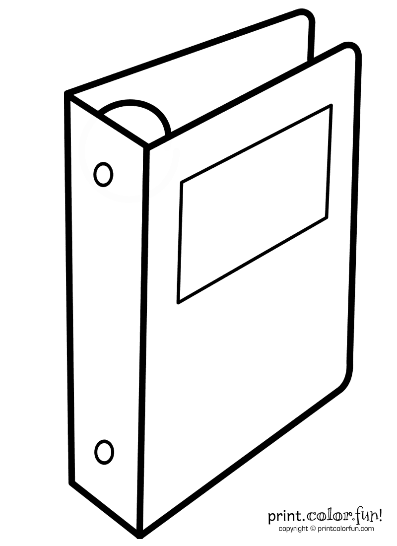 Free Printable Coloring Page Binder Cover Printable