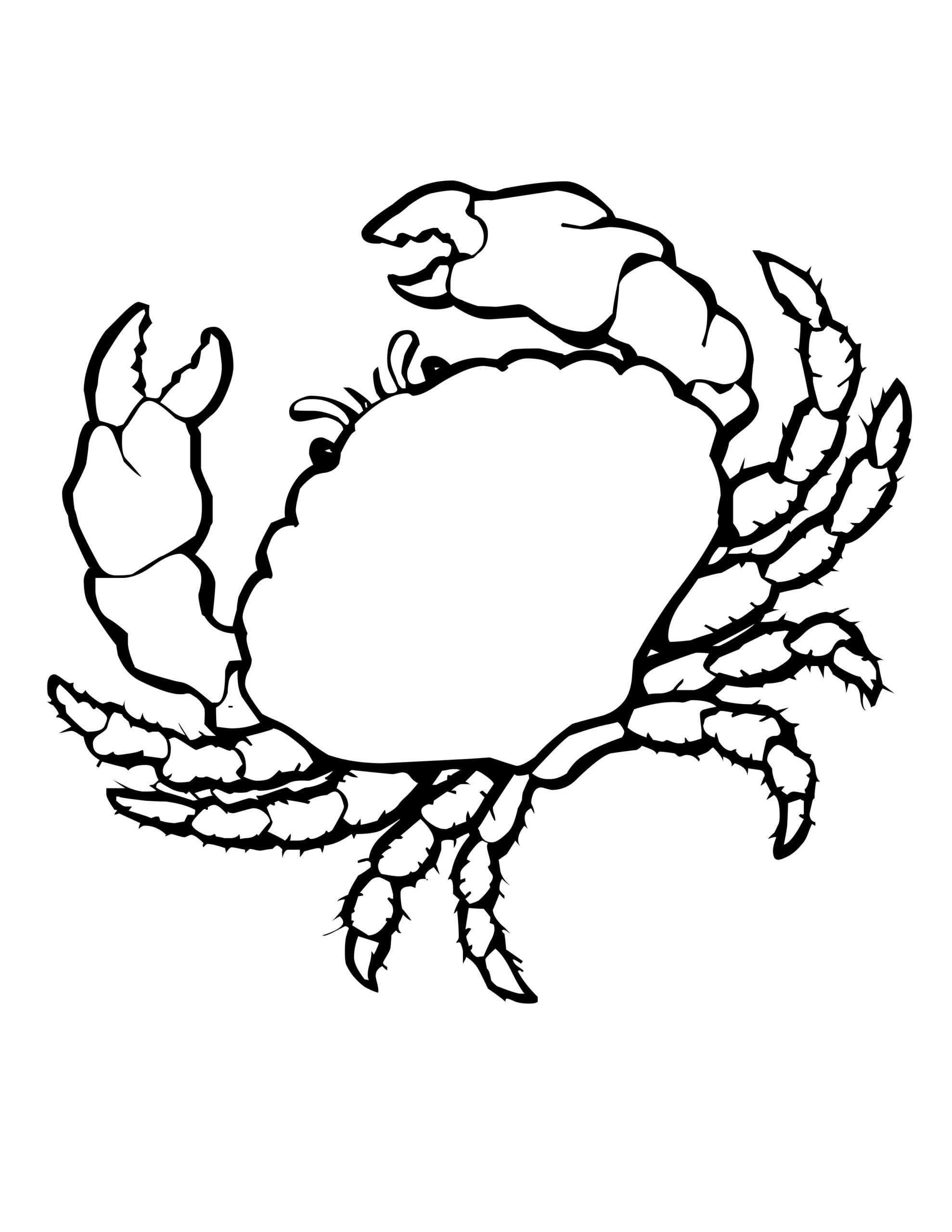 Free Printable Crab Coloring Pages For Kids Animal Place
