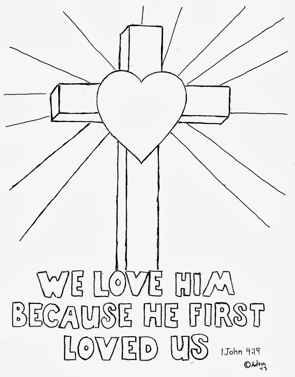 Cross Coloring Pages Printable