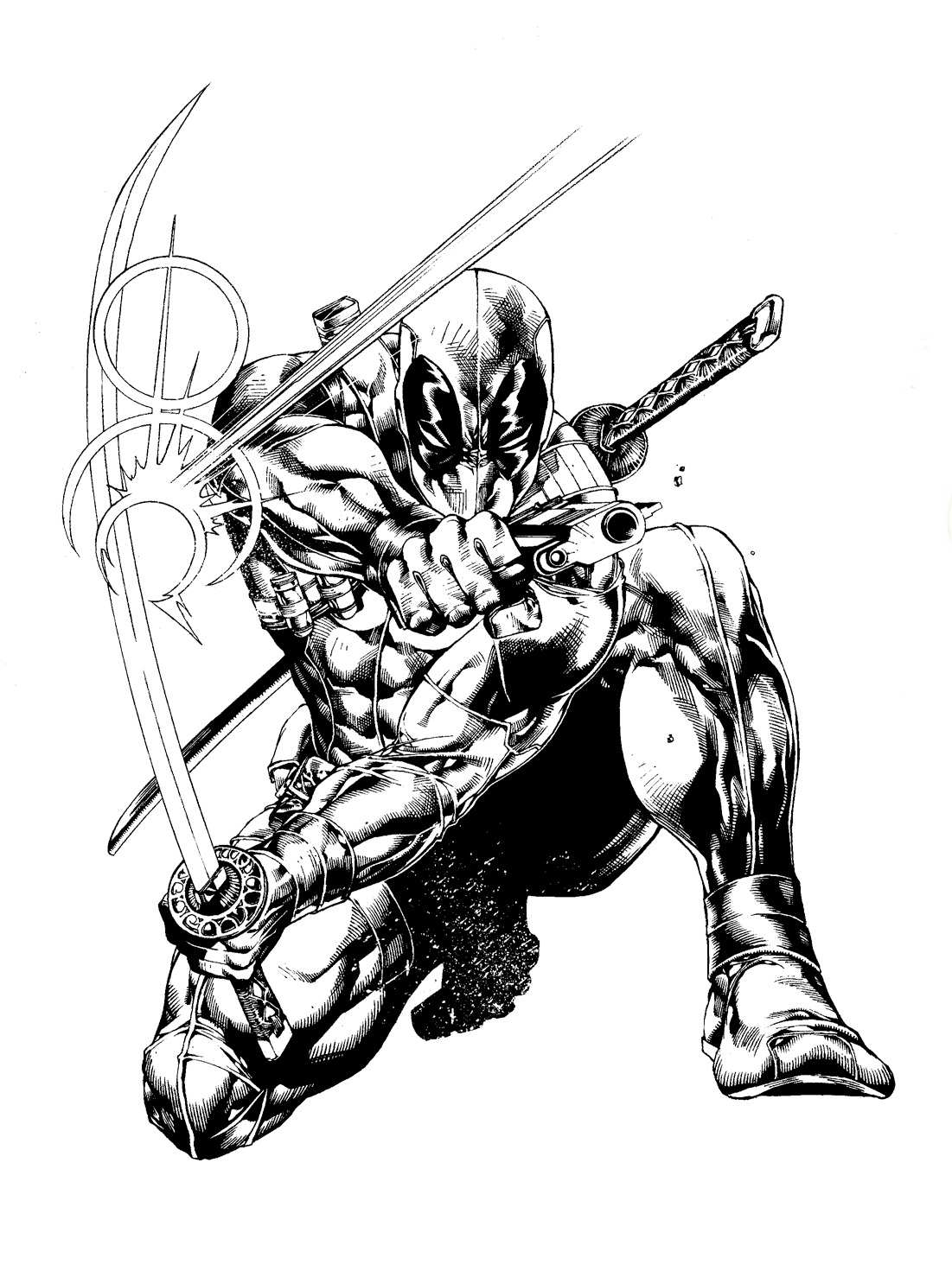 Free Printable Deadpool Coloring Pages For Kids