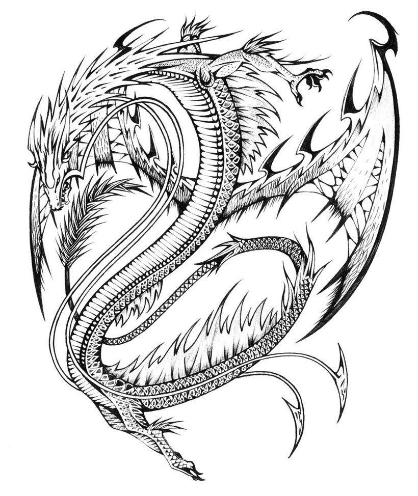 Dragon Coloring Page Free Printable