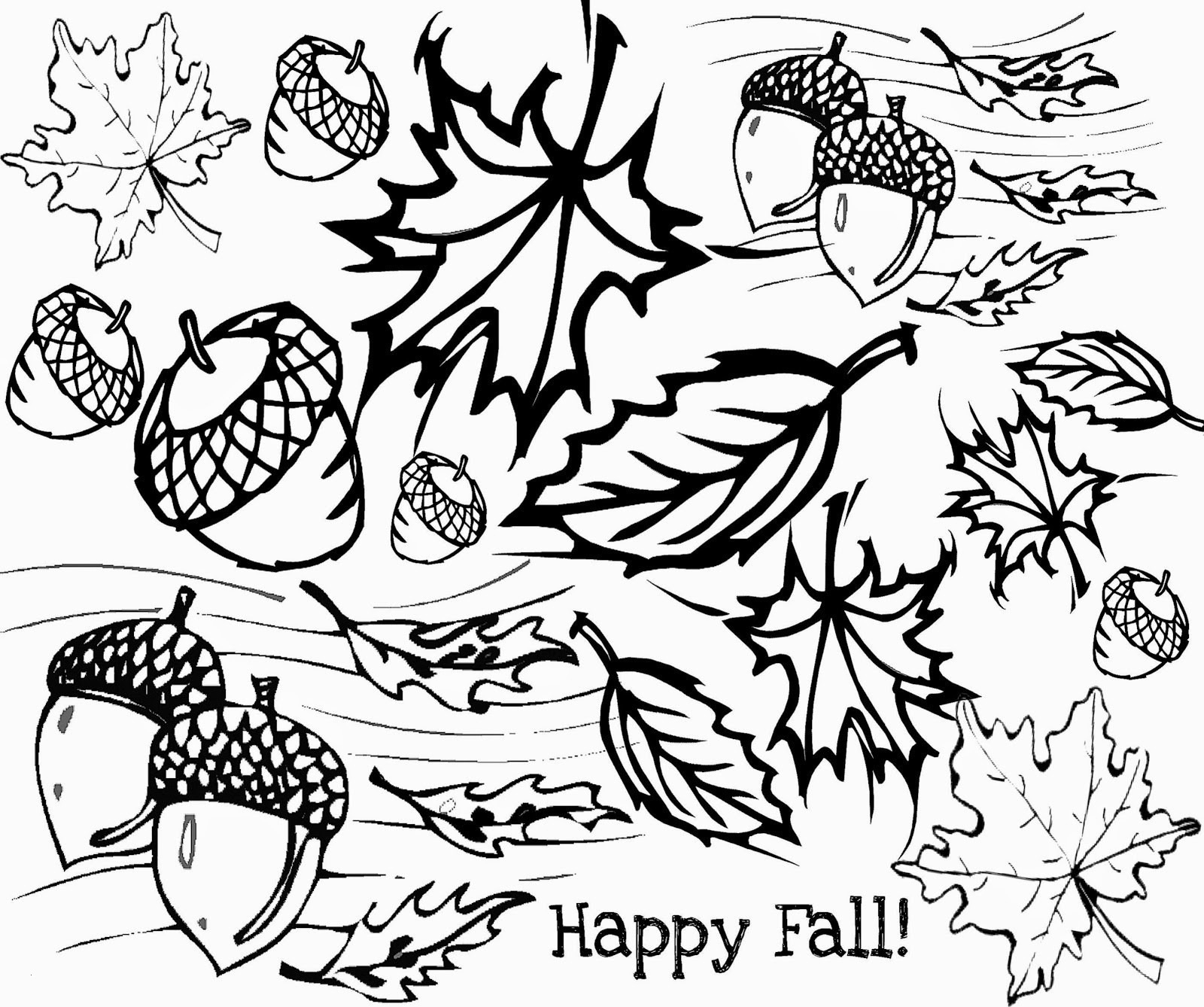 Images Printable Fall Coloring Pages