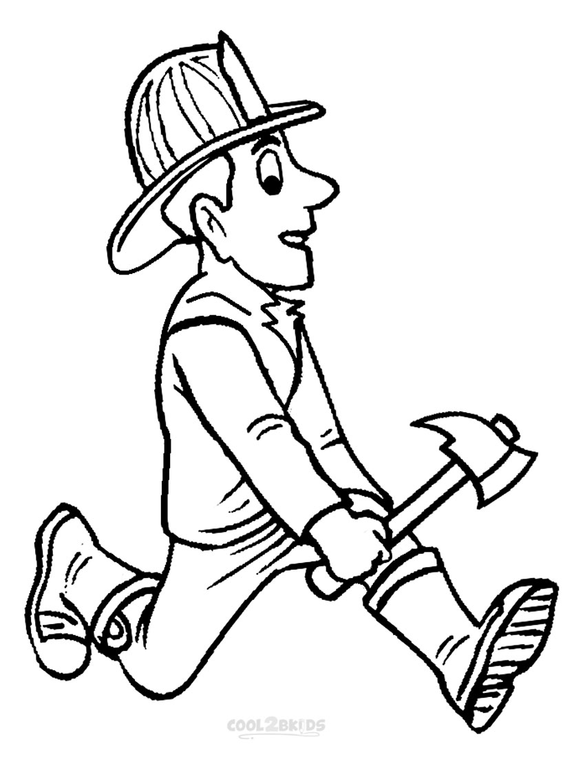 Free Printable Fireman Coloring Pages Cool2bKids