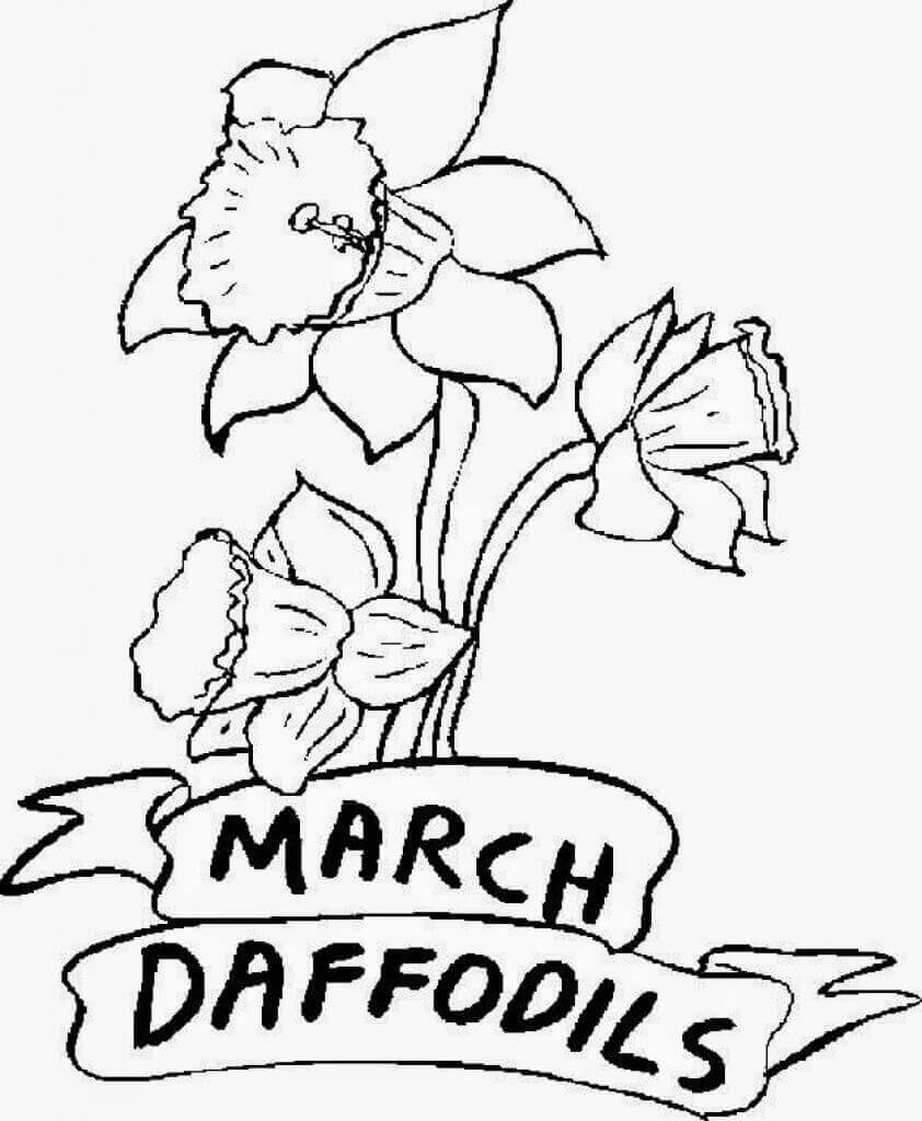 March Coloring Pages Printable