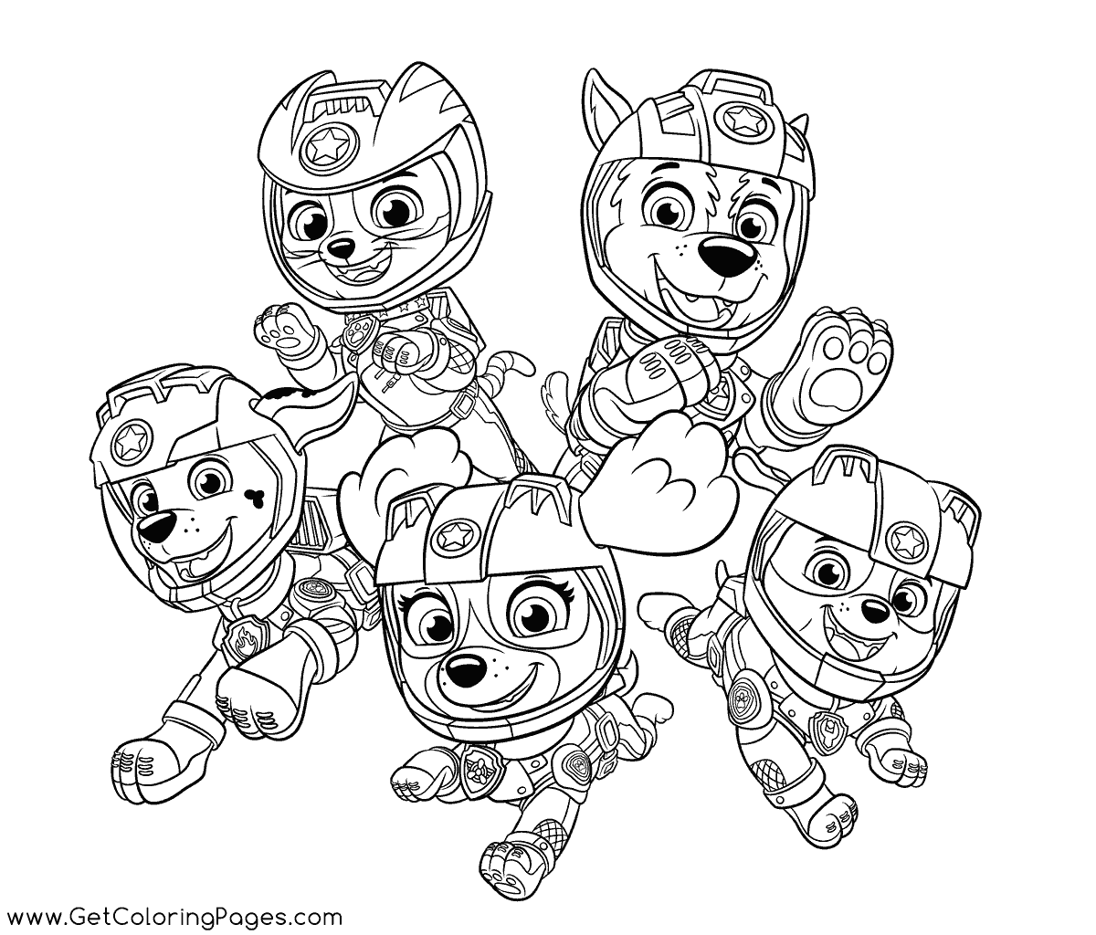 Free Printable Paw Patrol Mighty Pups Coloring Page Free Printable Coloring Pages