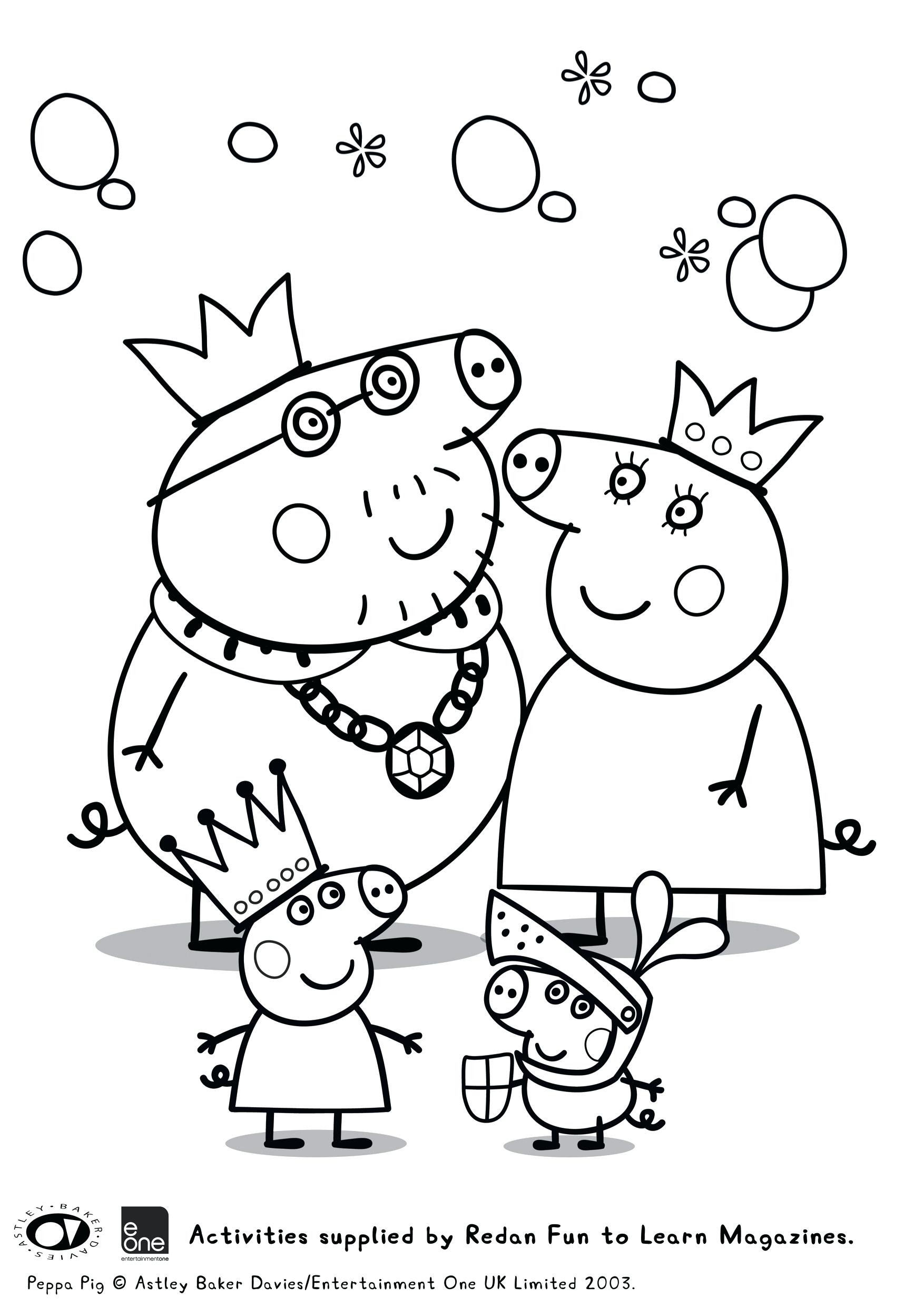 Peppa Pig Coloring Pages Printable