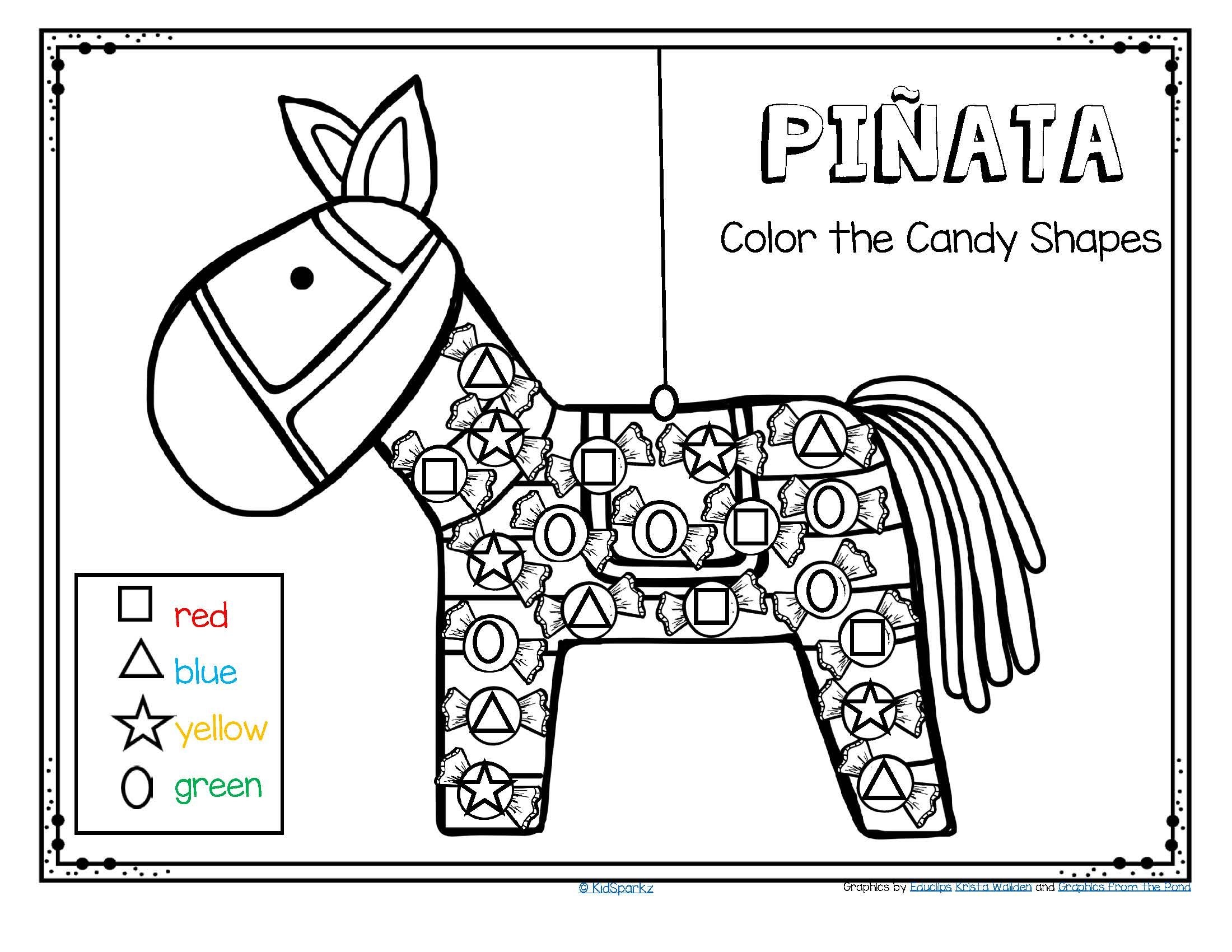 Free Printable Pinata Coloring Pages