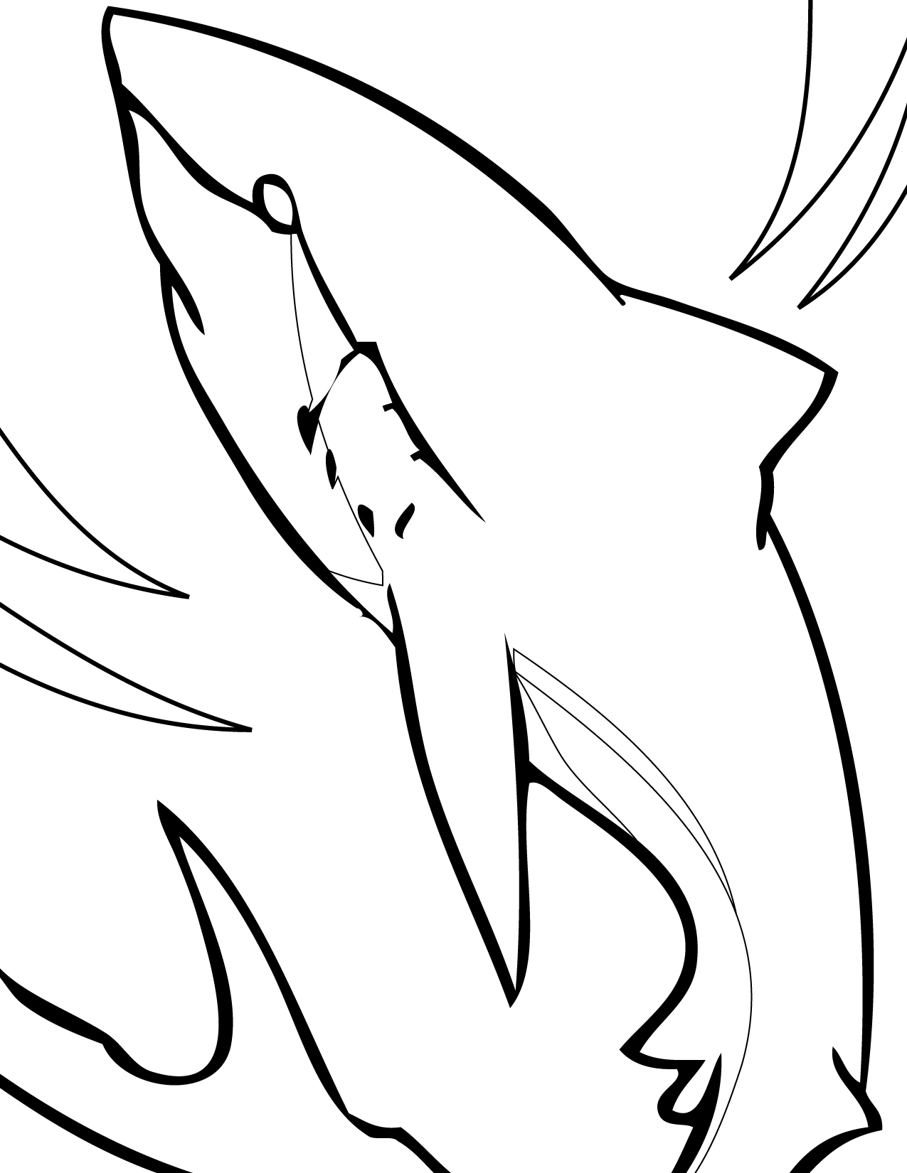 Shark Coloring Page Printable