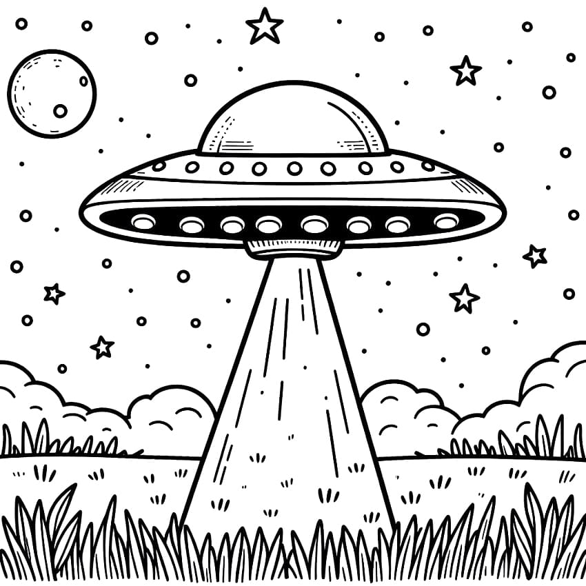Free Printable UFO Coloring Page Download Print Or Color Online For Free