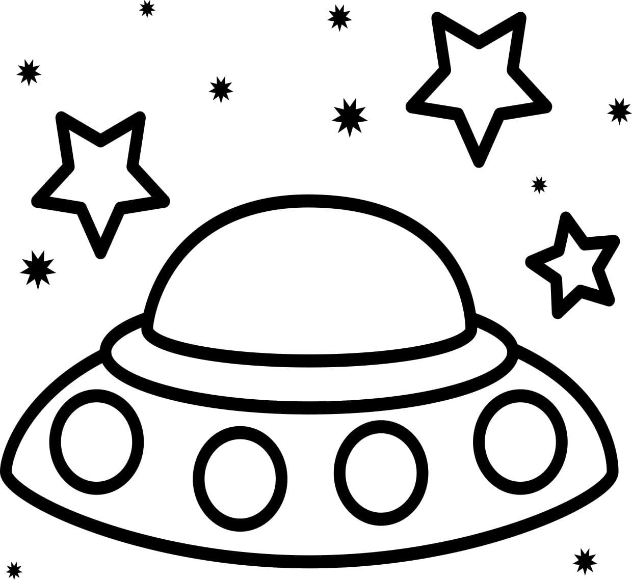 Free Printable Ufo Coloring Pages