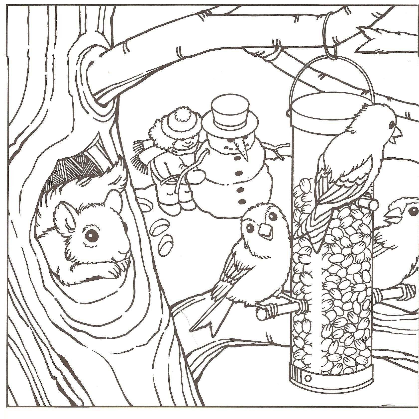 Free Printable Winter Coloring Pages Winter Mood Coloring Page Free Printable Pdf From