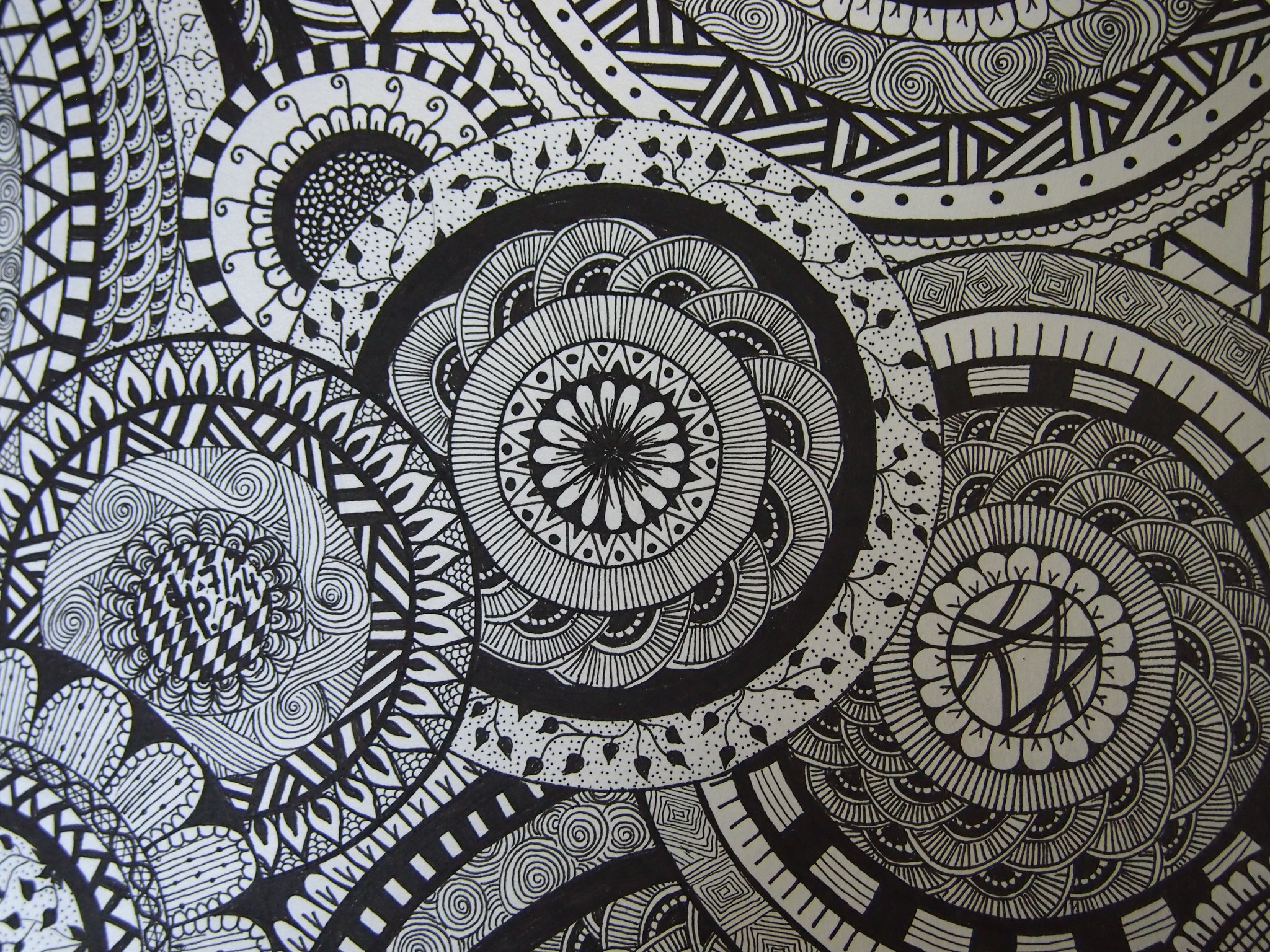Printable Zendoodle Coloring Pages