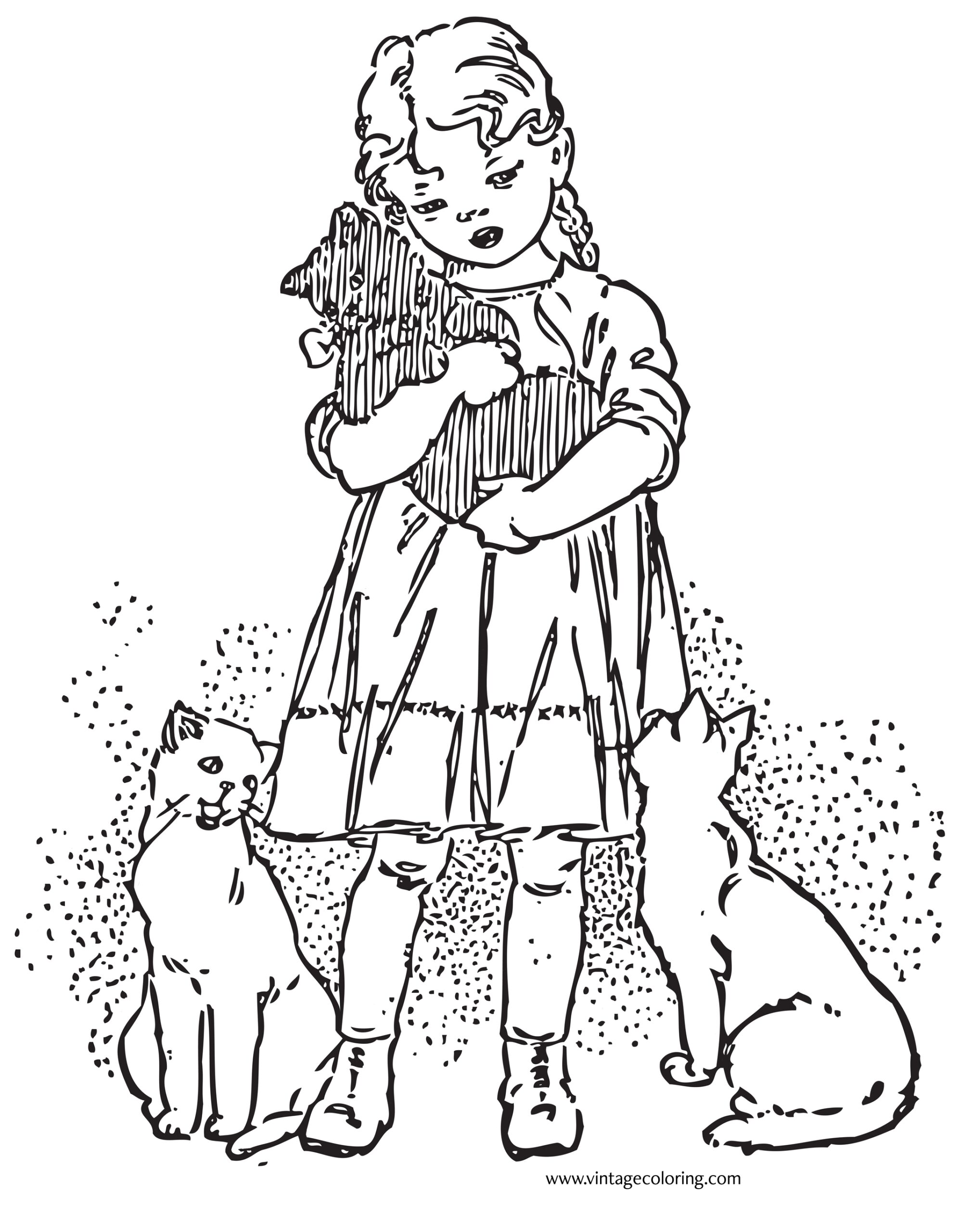 Free Vintage Coloring Pages