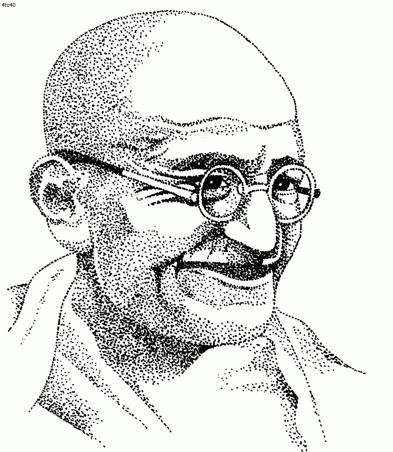Gandhiji Coloring Page Kids Portal For Parents