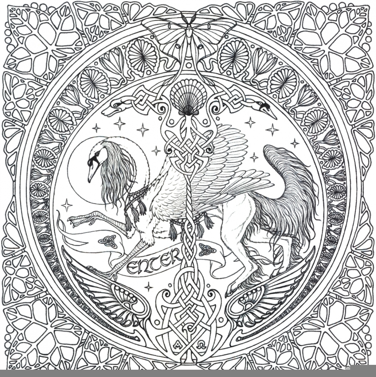 Get This Free Complex Coloring Pages To Print For Adults S4VHY