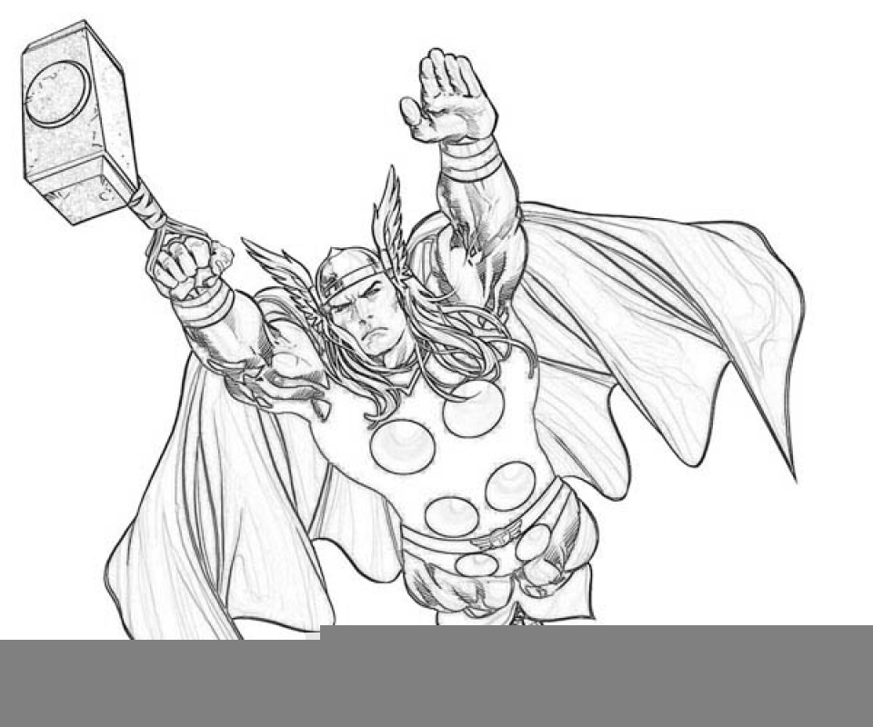 Get This Free Thor Coloring Pages To Print 18251