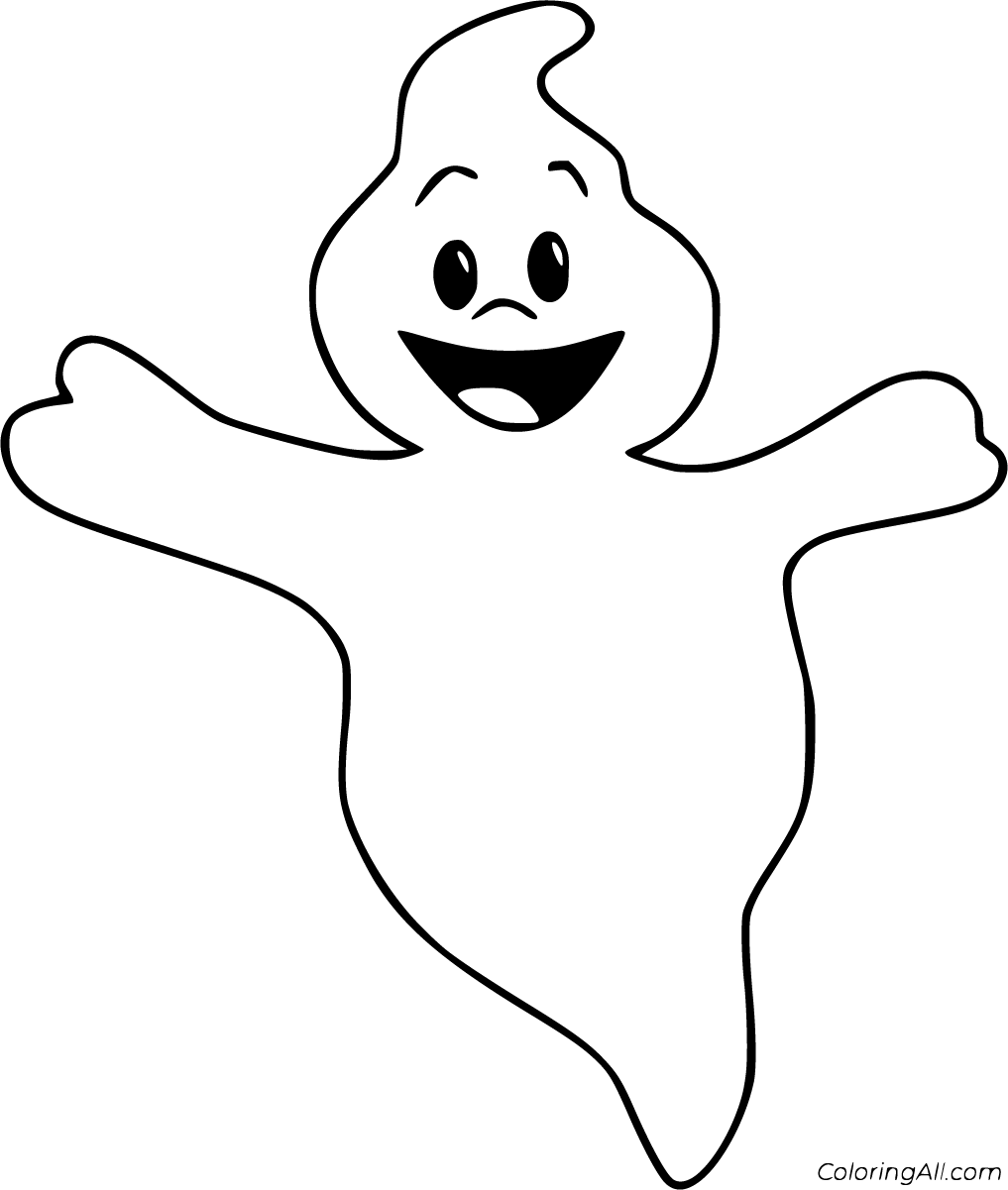 Ghost Coloring Pages 36 Free Printables ColoringAll