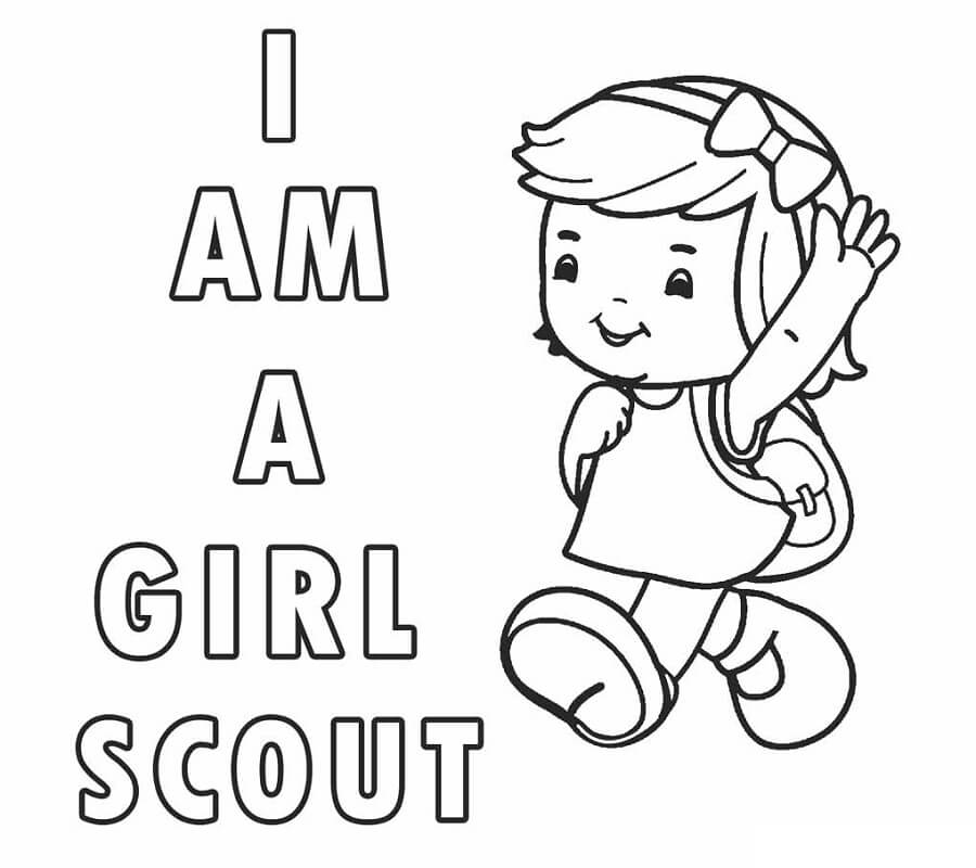 Girl Power Girl Scouts Coloring Page Free Printable Coloring Pages For Kids