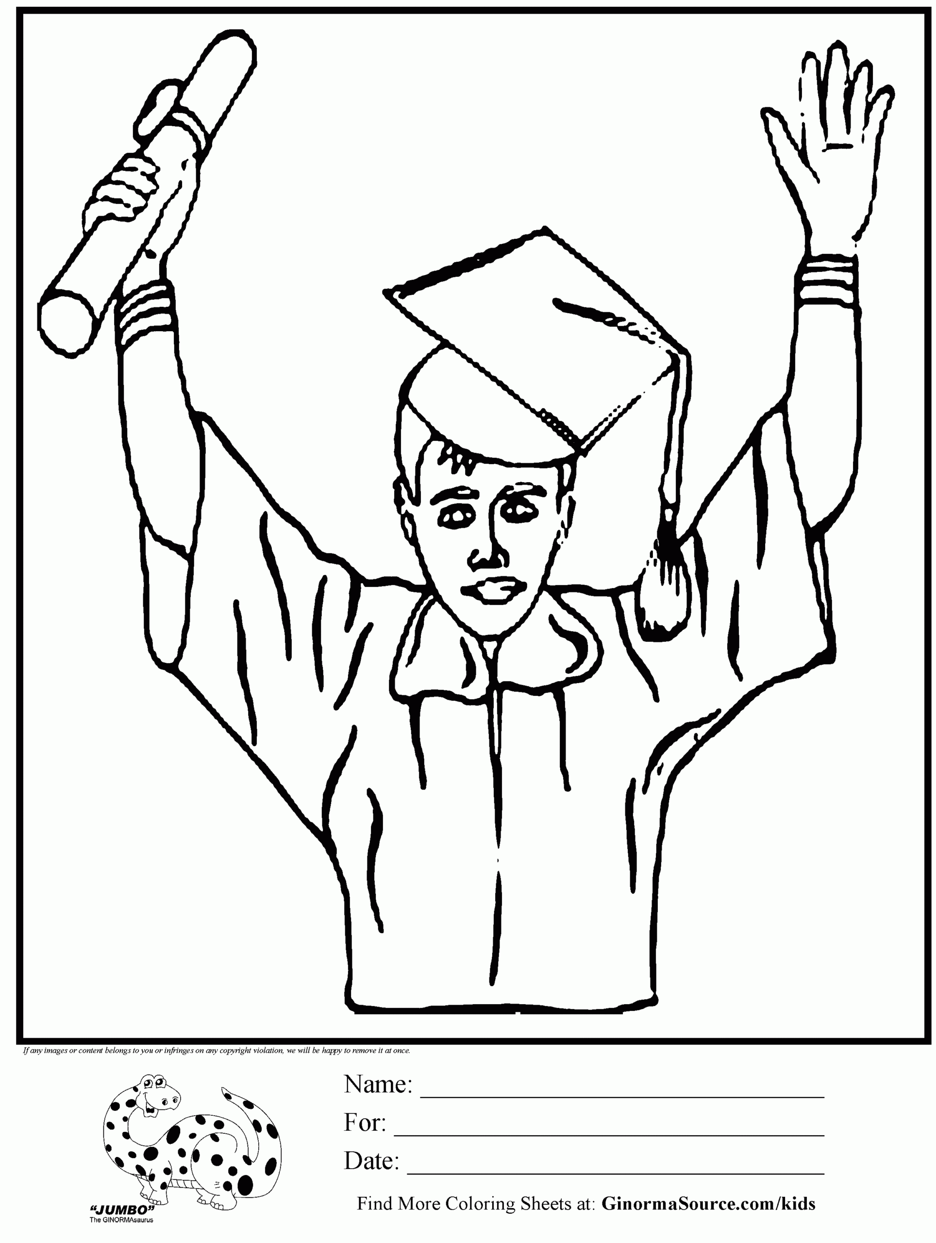 Graduation Coloring Pages To Download And Print For Free