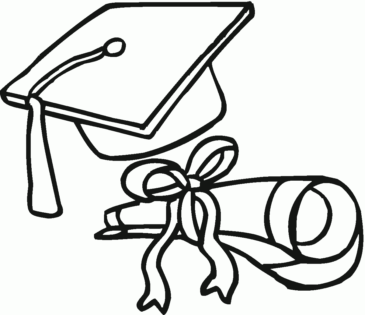 Printable Graduation Coloring Pages