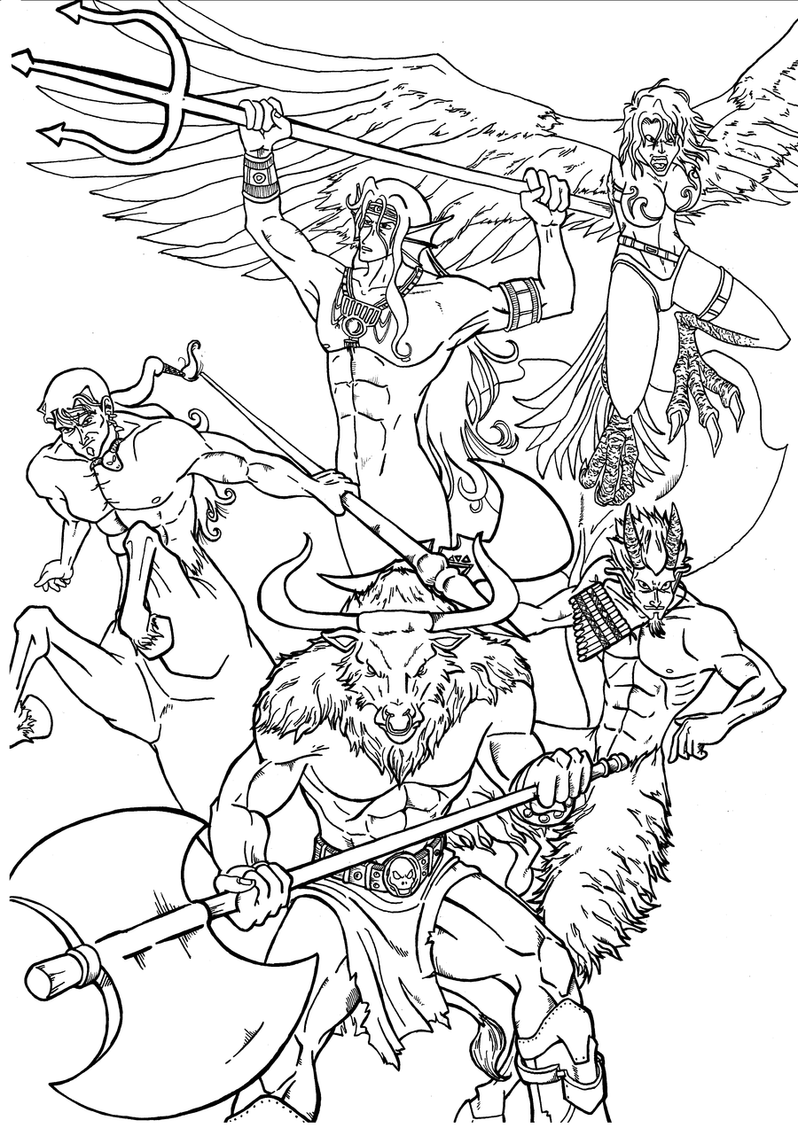 Greek Mythology Coloring Page Coloring Pages For Kids And For Adults Coloring Home