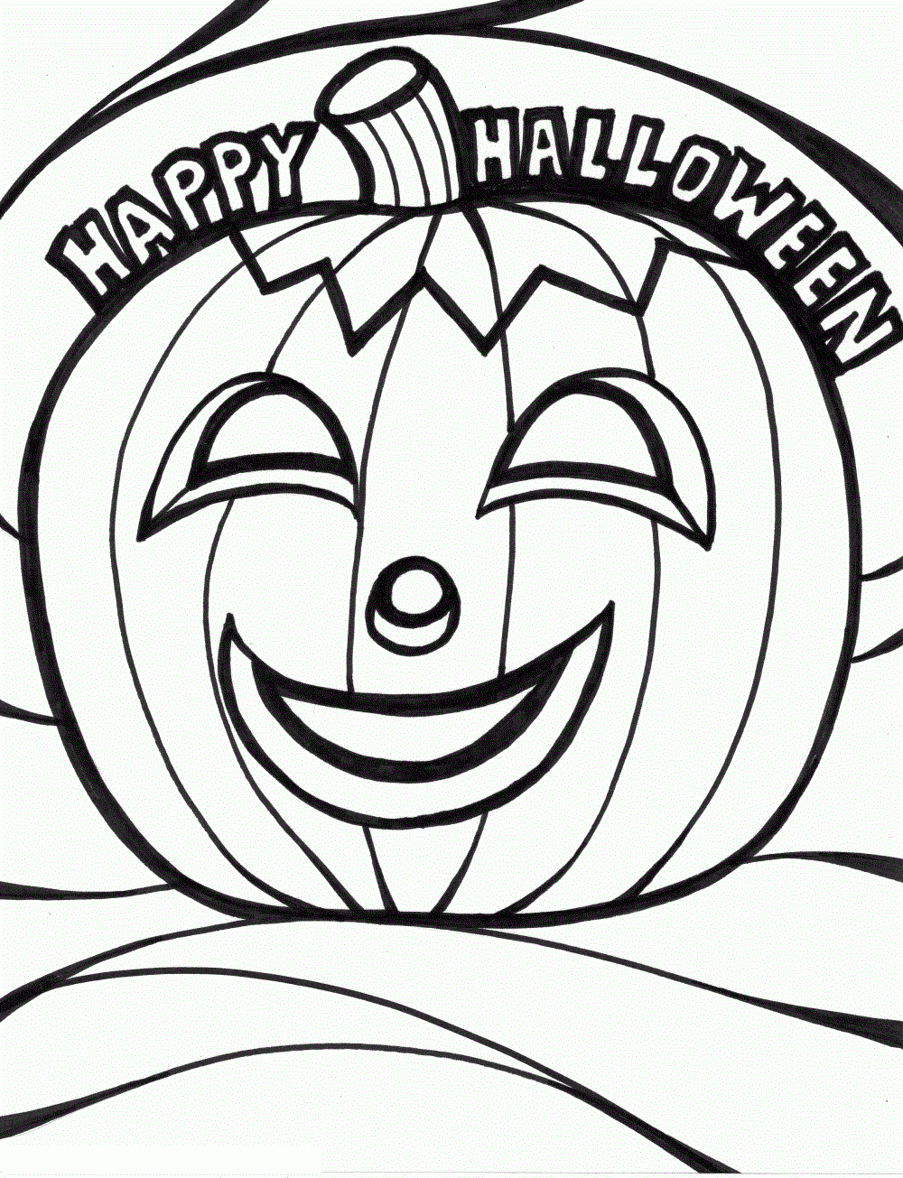 Halloween Color Sheets Free Printable